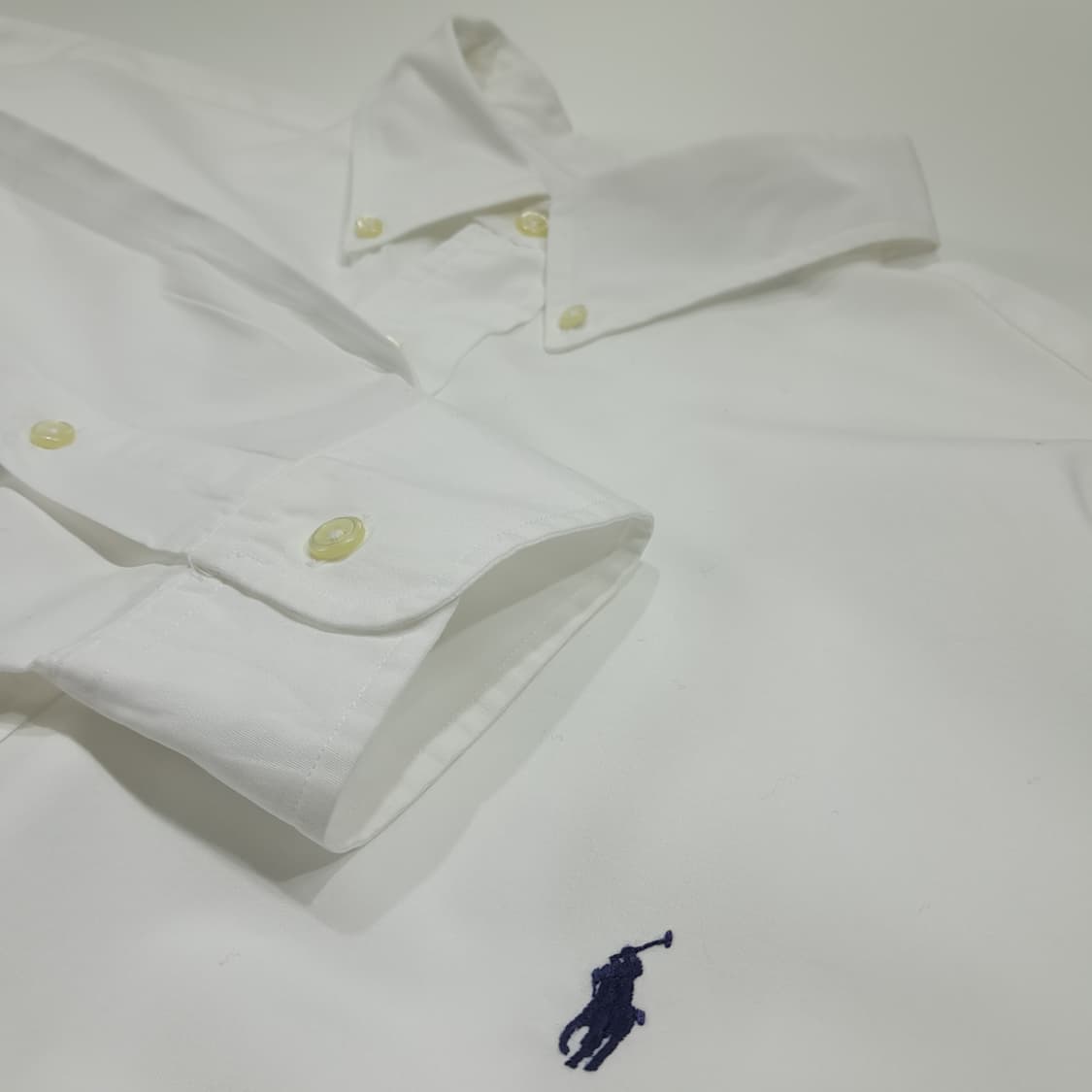 CL474 2XB 폴로 코튼 버튼다운 화이트 셔츠 남방 상품이미지4