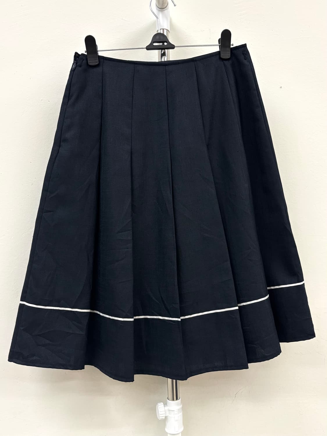빈티지 네이비 플리츠 스커트 상품이미지6