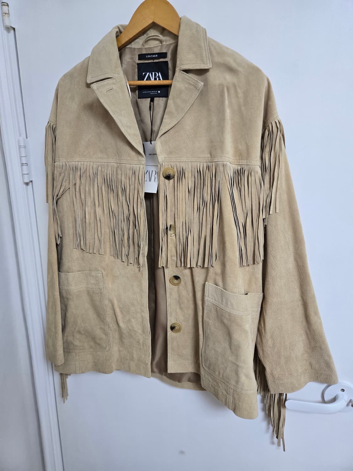 자라 프린지 레더 자켓 상품이미지1