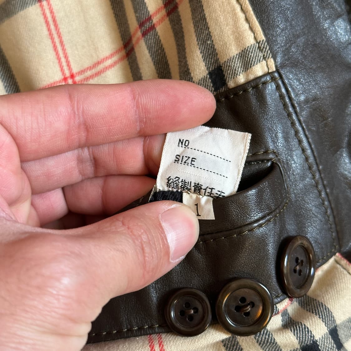 Vintage cowhide leather safari jacket 상품이미지9