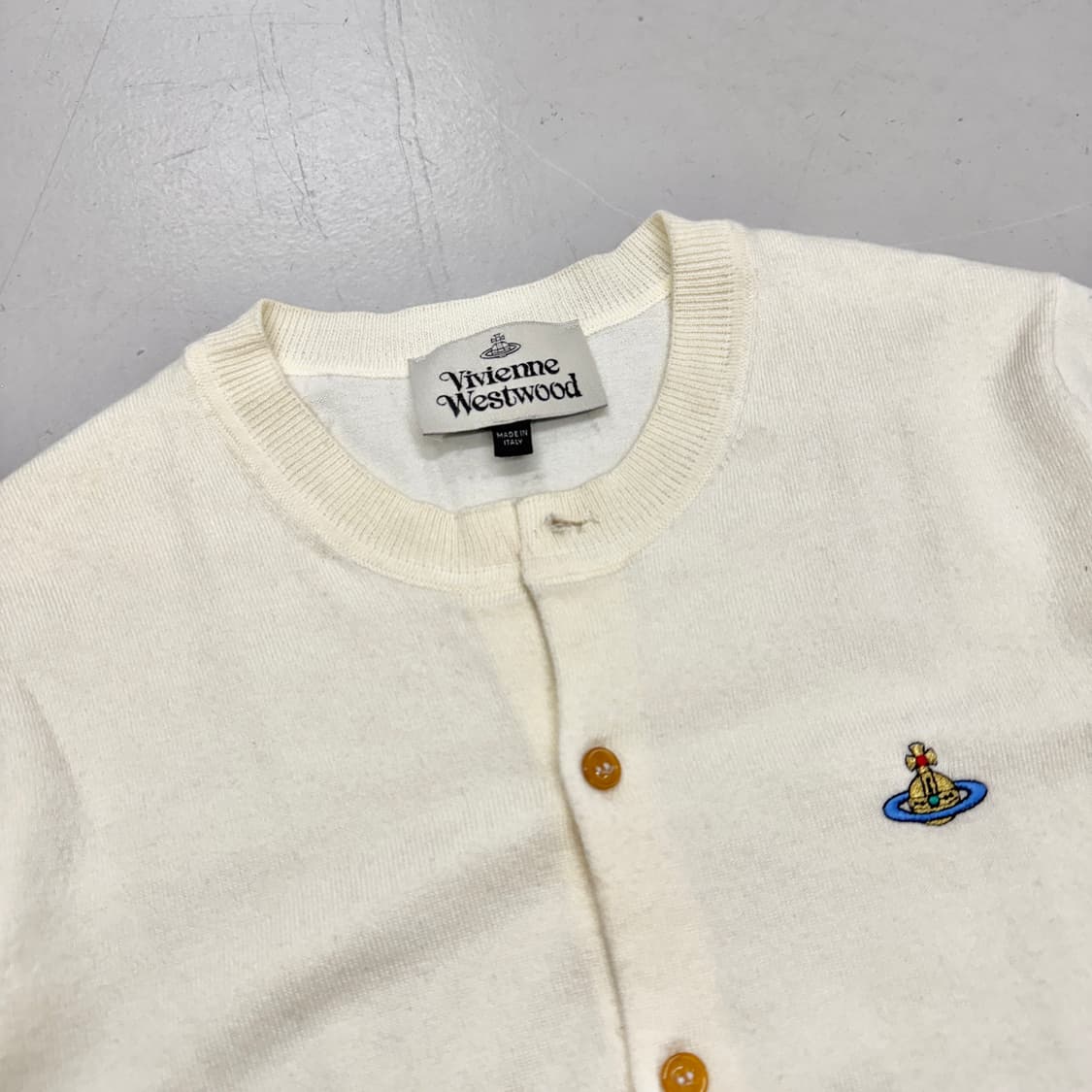 비비안웨스트우드 제팬 아이보리 니트 가디건 상품이미지3