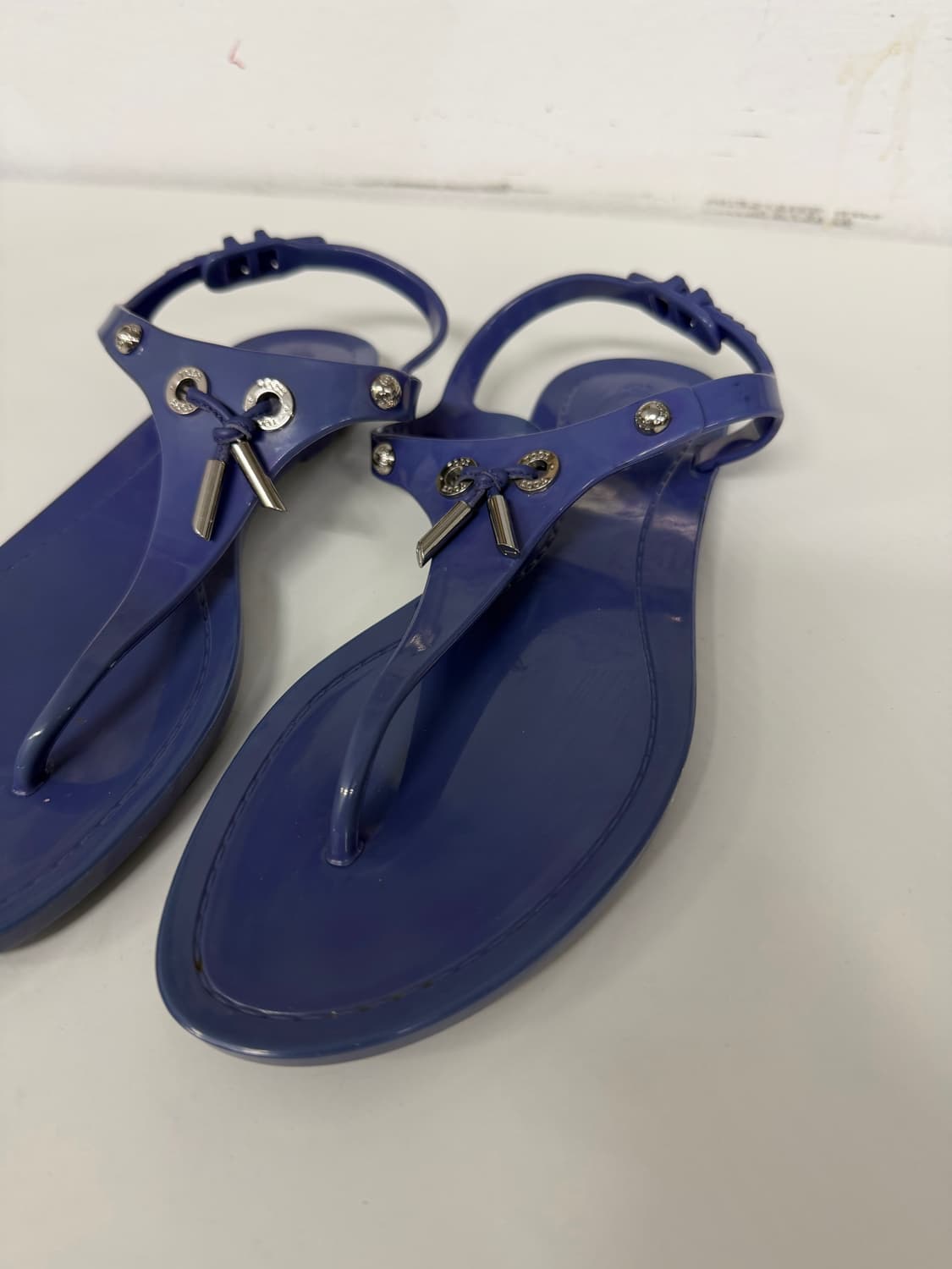 정품) TODS 토즈 여성 블루 젤리 쪼리 샌들 37 상품이미지2