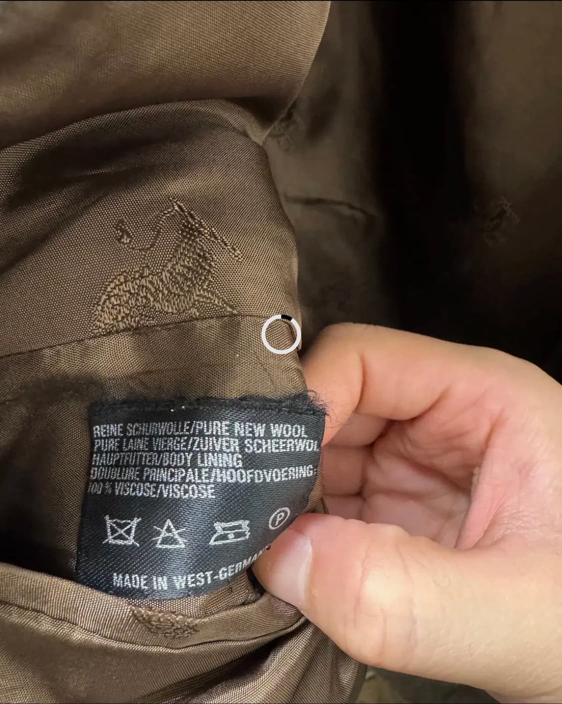 독일제 빈티지 MEY 해리스트위드 헤링본 블레이저 스포츠코트 자켓 상품이미지7