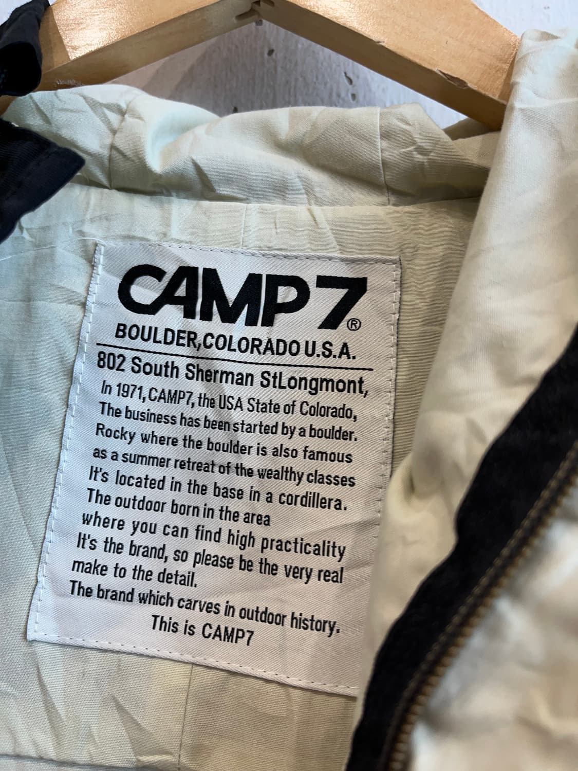 CAMP7 마운틴자켓 블랙 왈데스 지퍼  상품이미지7