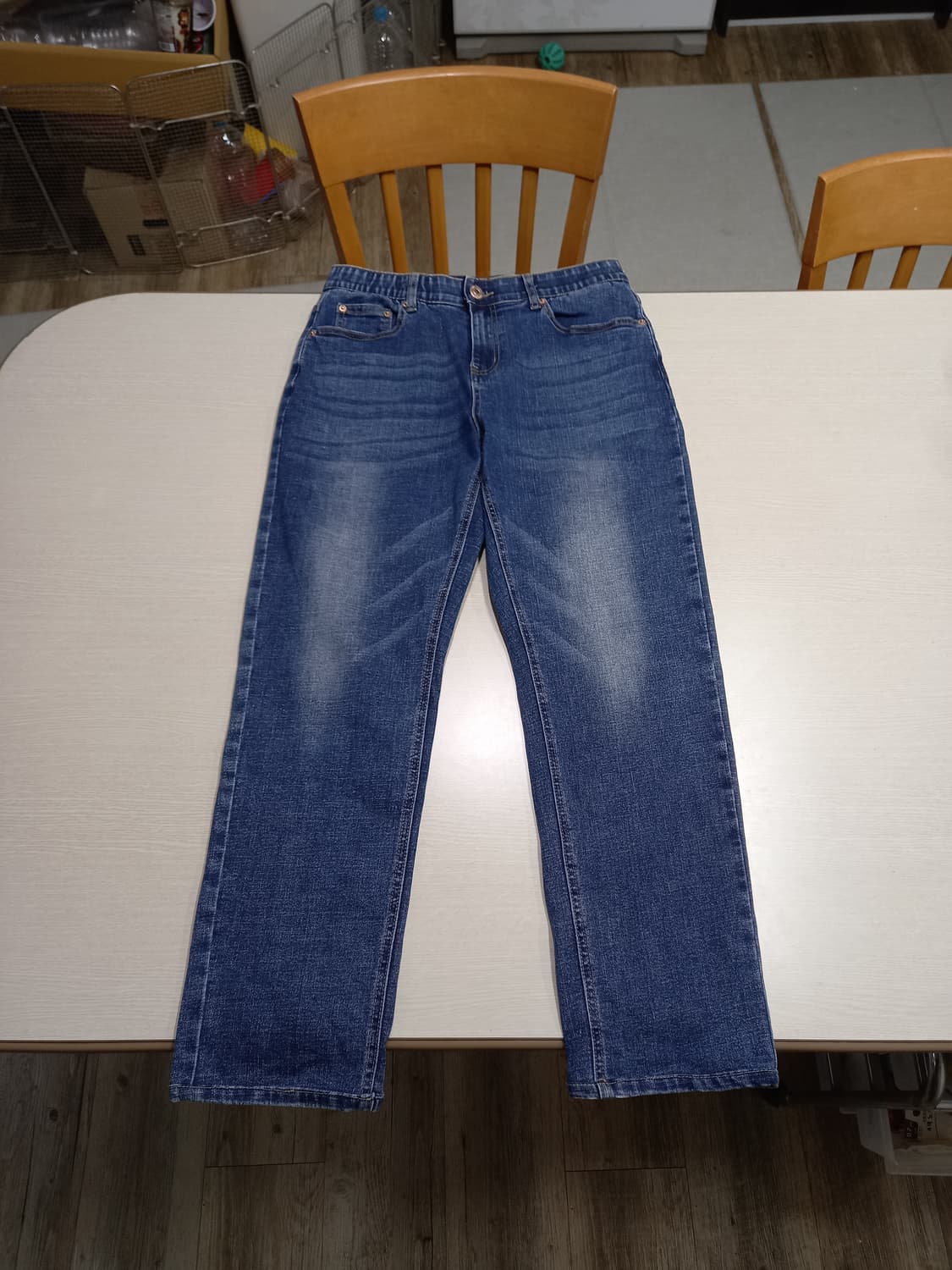 31 INDIGO BANK 워싱 스판 테이퍼드진 31-504 상품이미지1