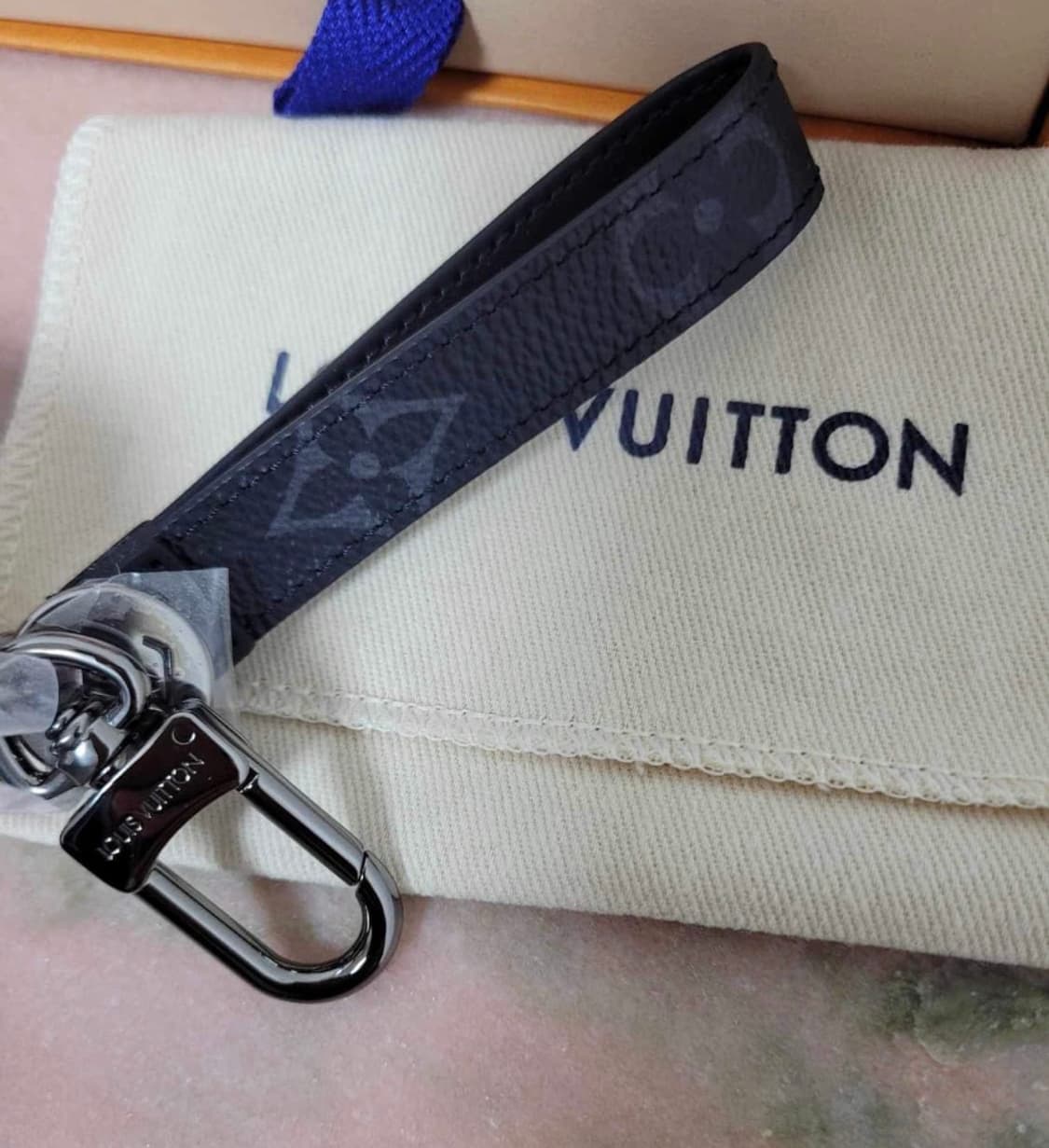 [정품] 루이비통 정품 레더 키링 메탈 가죽 풀구성 상품이미지3