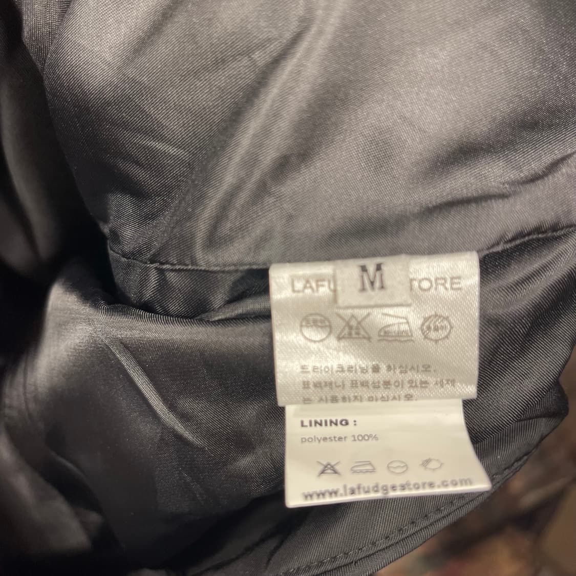 라퍼지스토어 블랙 크롭자켓 M 상품이미지4