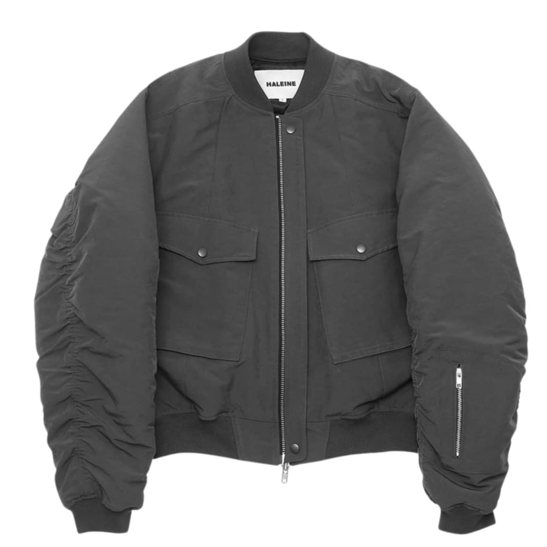 알렌느 봄버 자킷 그레이 2사이즈 상품이미지1