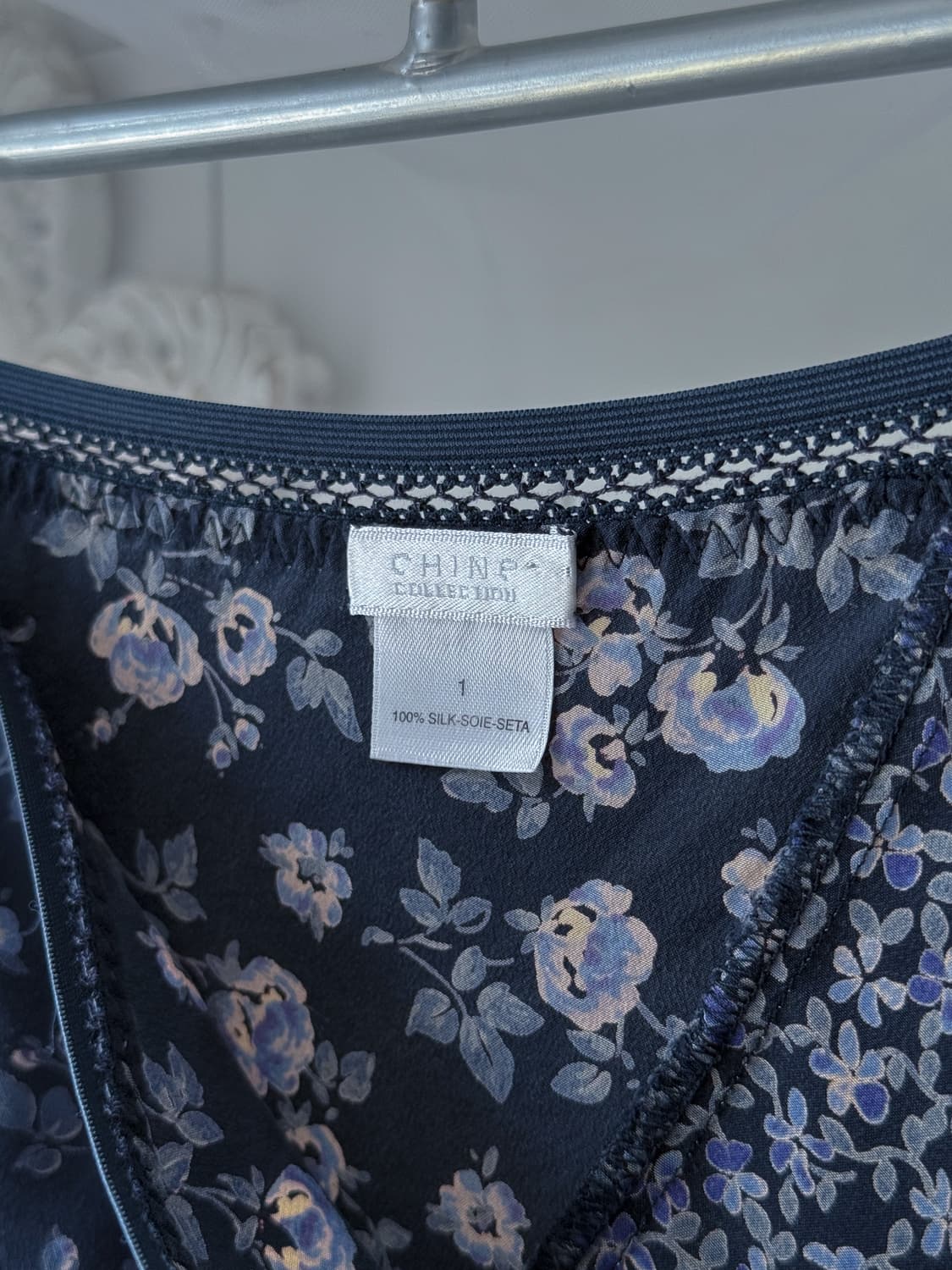 100% Silk Floral Unbalanced Skirt 0320 상품이미지6