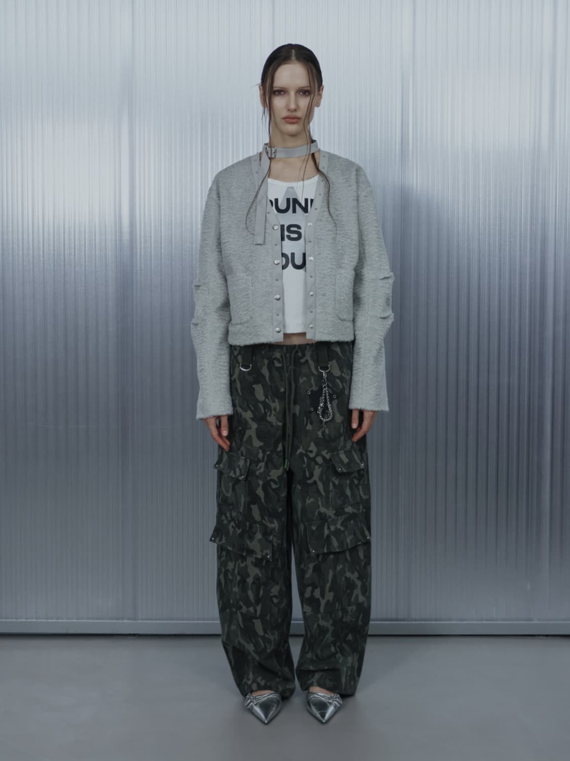 셋업이엑스이 쇼트 초커 자켓 상품이미지2