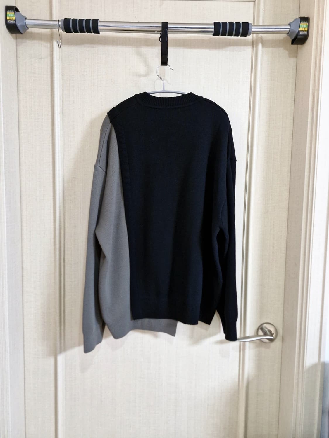 송지오 컬렉션 반반 니트 블랙 46 상품이미지2