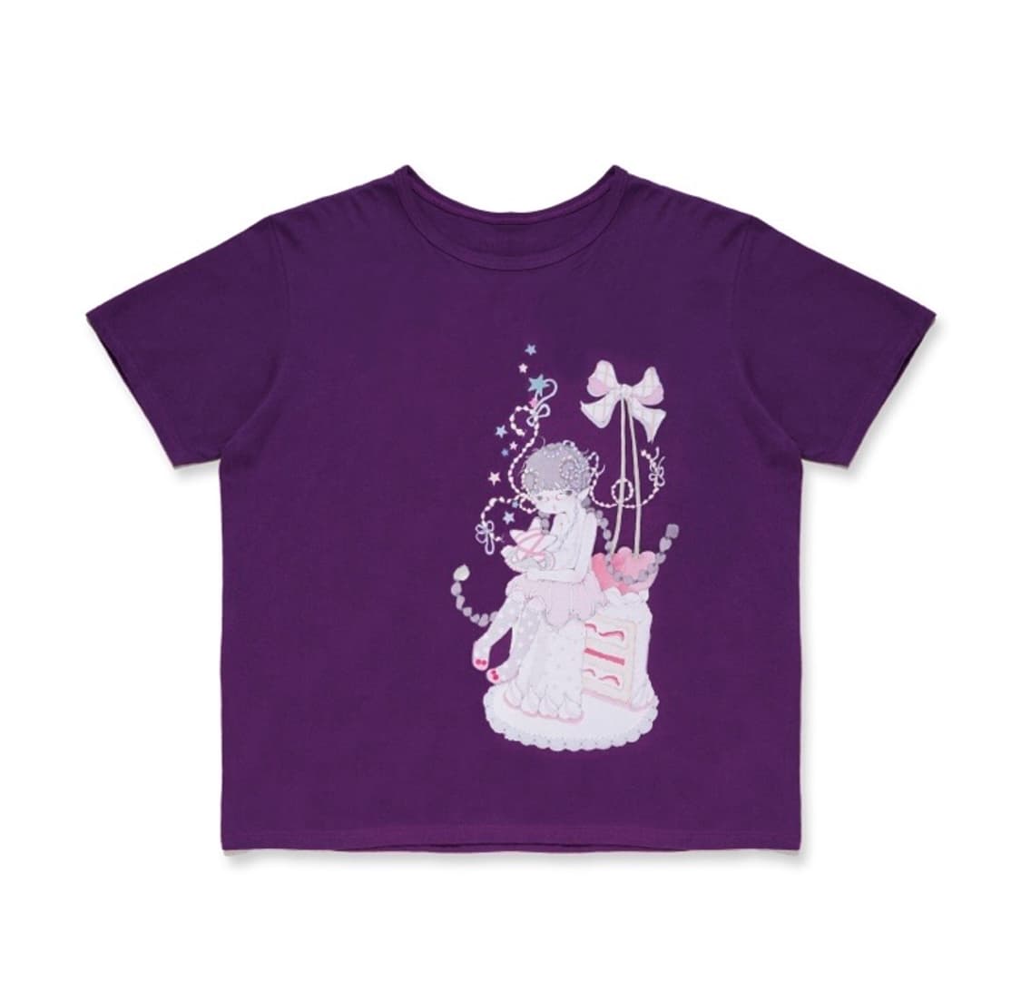 스튜디오 알로이 DREAM PEORIES T-SHIRT (PURPLE) 상품이미지1