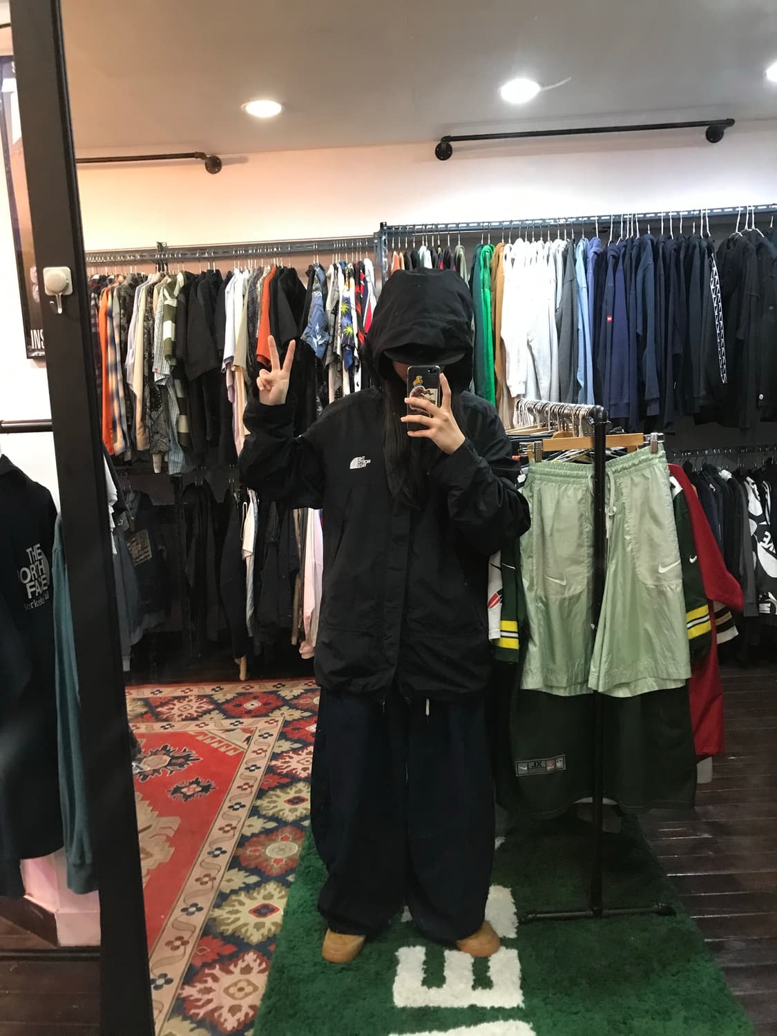 노스페이스 오버핏 바람막이 블랙 상품이미지4