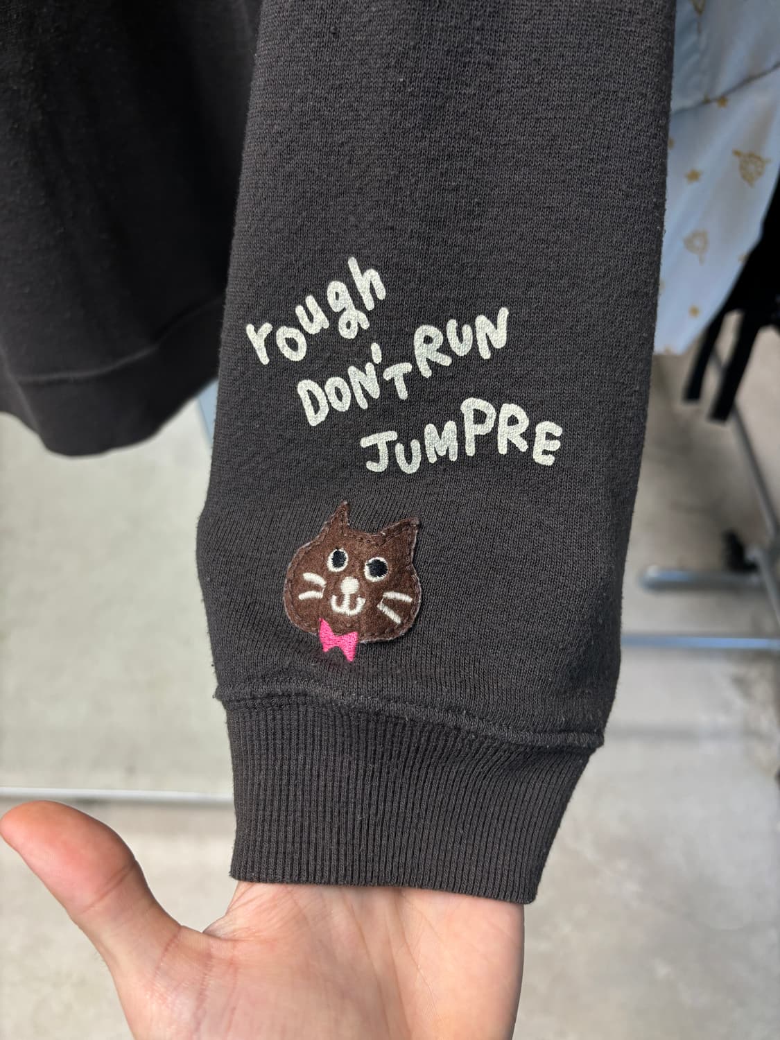 Rough 고양이 후드집업 상품이미지4