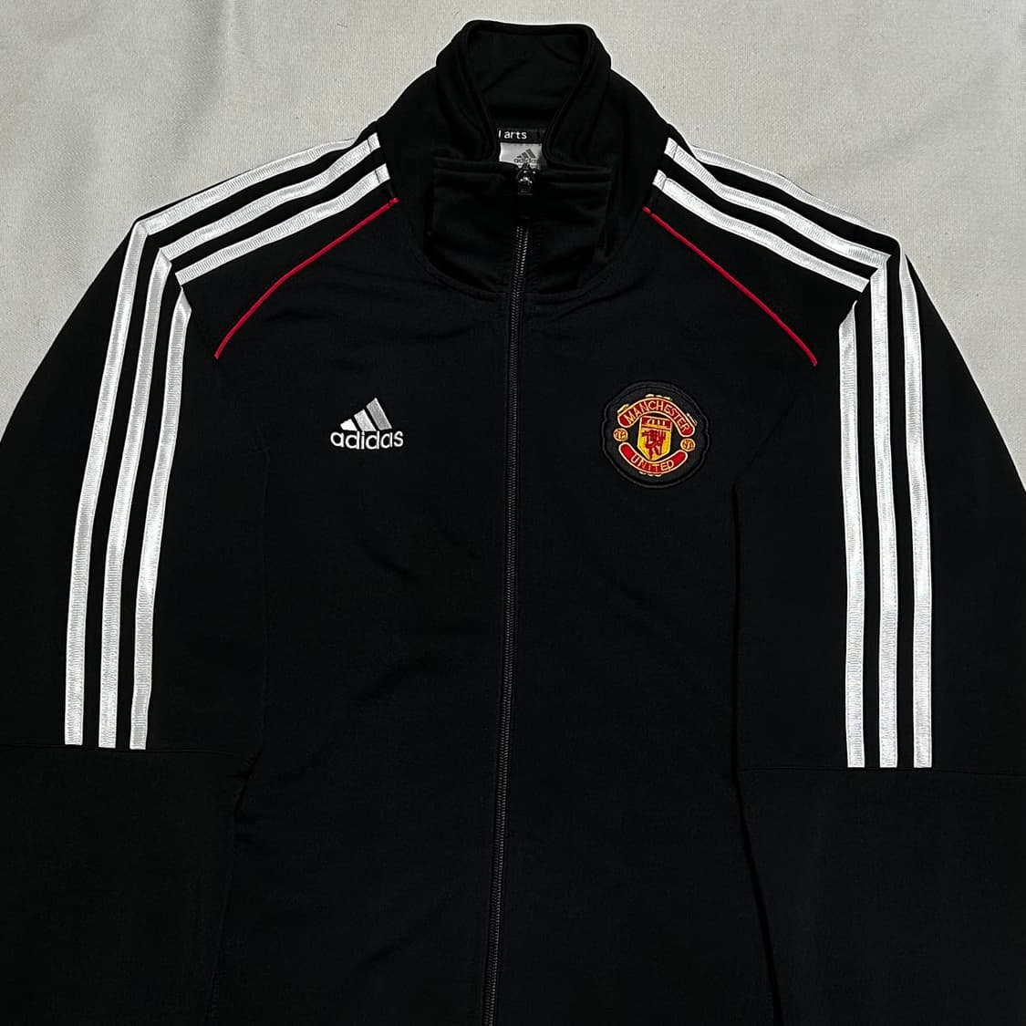 XL 아디다스 맨체스터 유나이티드 레드 파이핑 블랙 트랙탑 상품이미지1