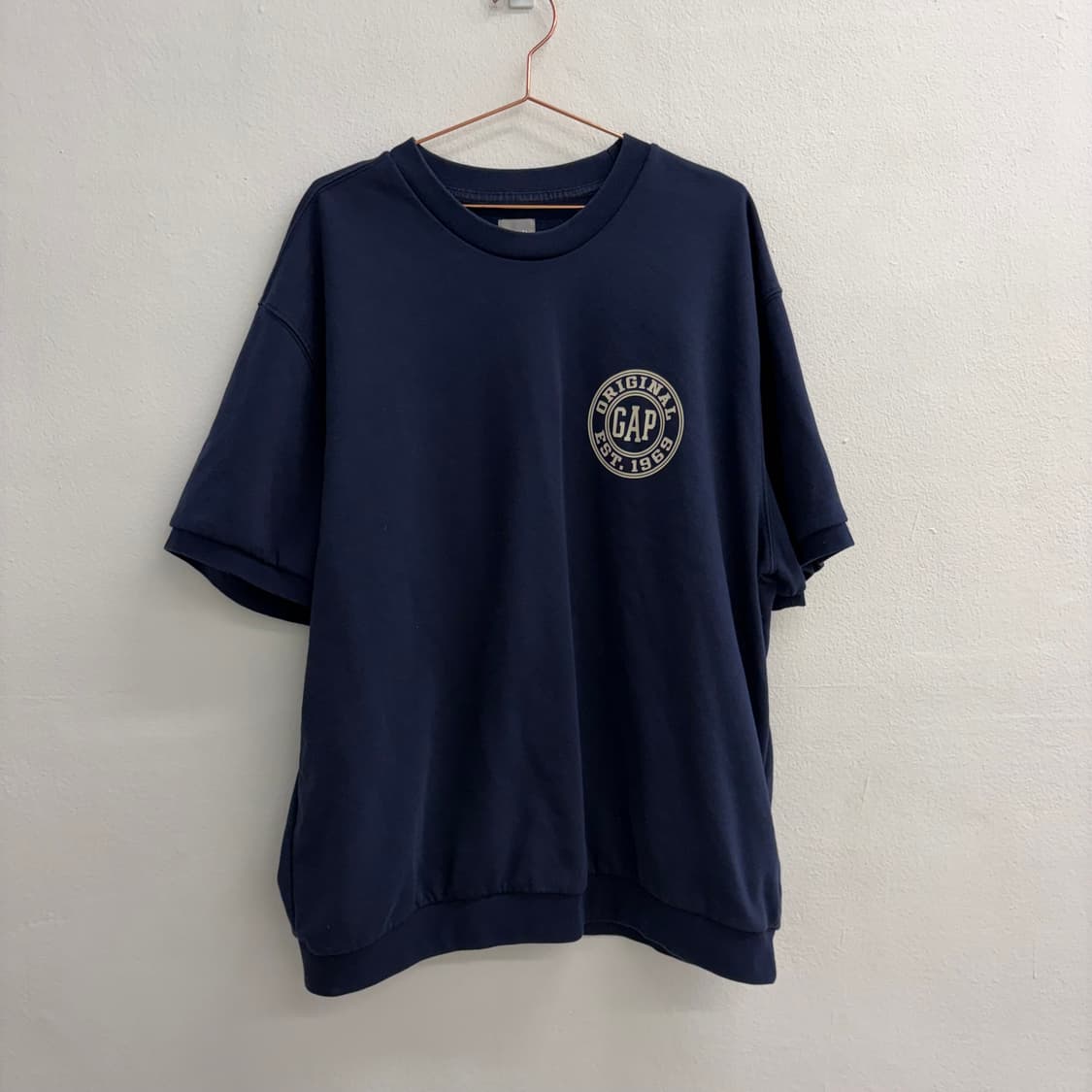 Gap original 프렌치 테리 크루넥 반팔 맨투맨(XL) 상품이미지1