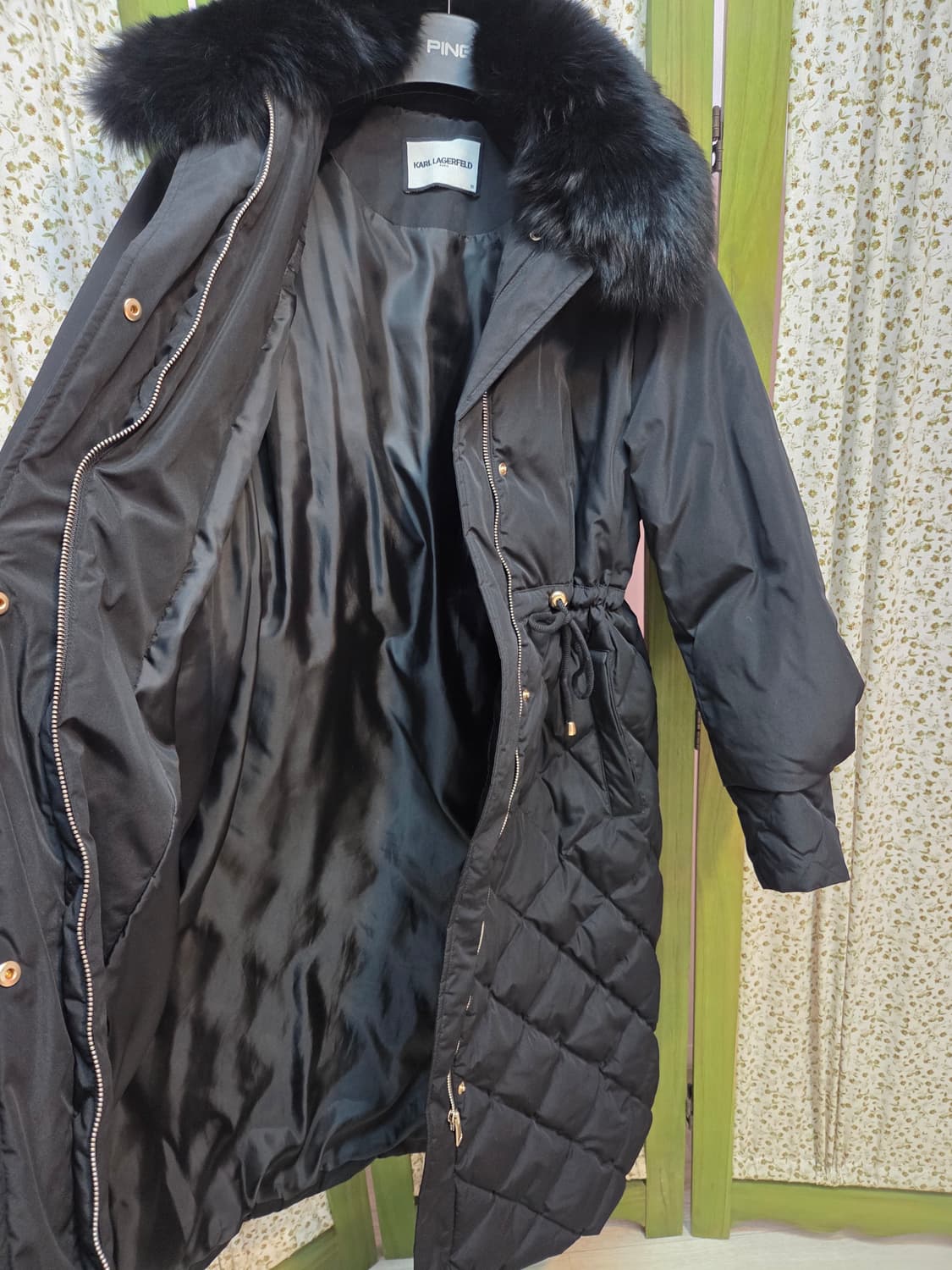 Karl Lagerfeld 퀼팅 구스다운 롱패딩 상품이미지3