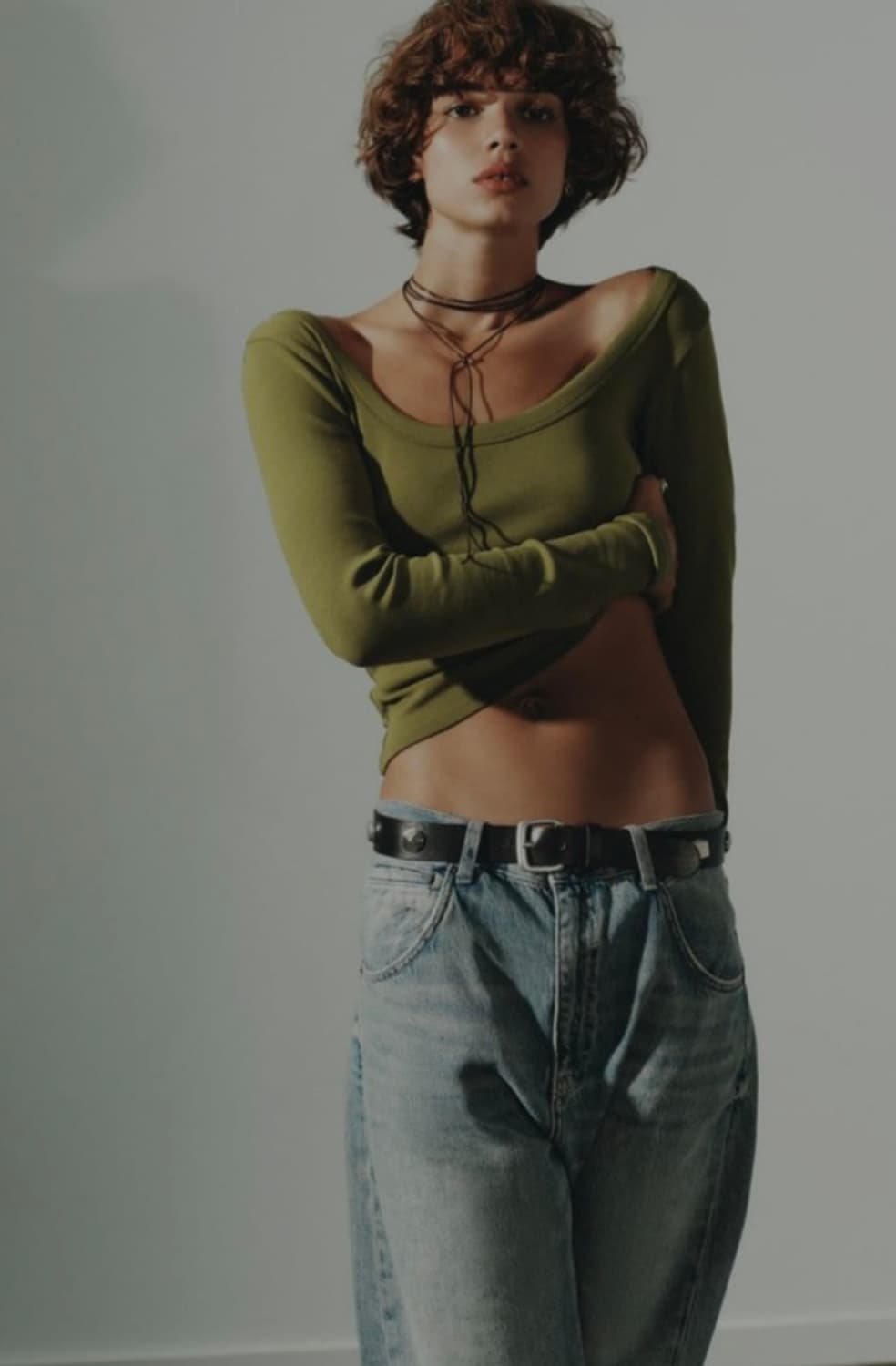 자라 올리브 티셔츠 4424/811/500 상품이미지2