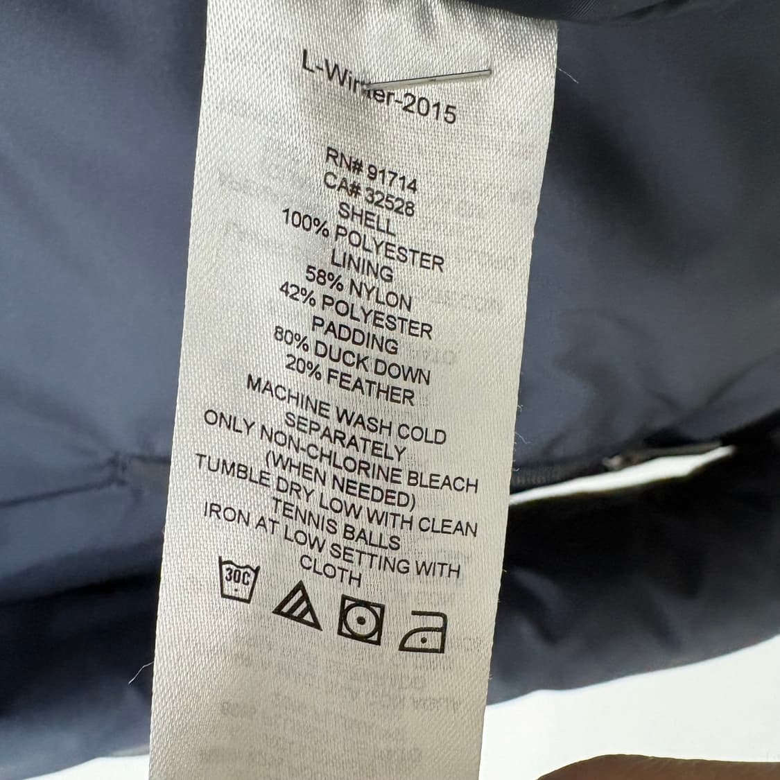 A|X 아르마니 익스체인지 블루 패딩 점퍼 남M 상품이미지8