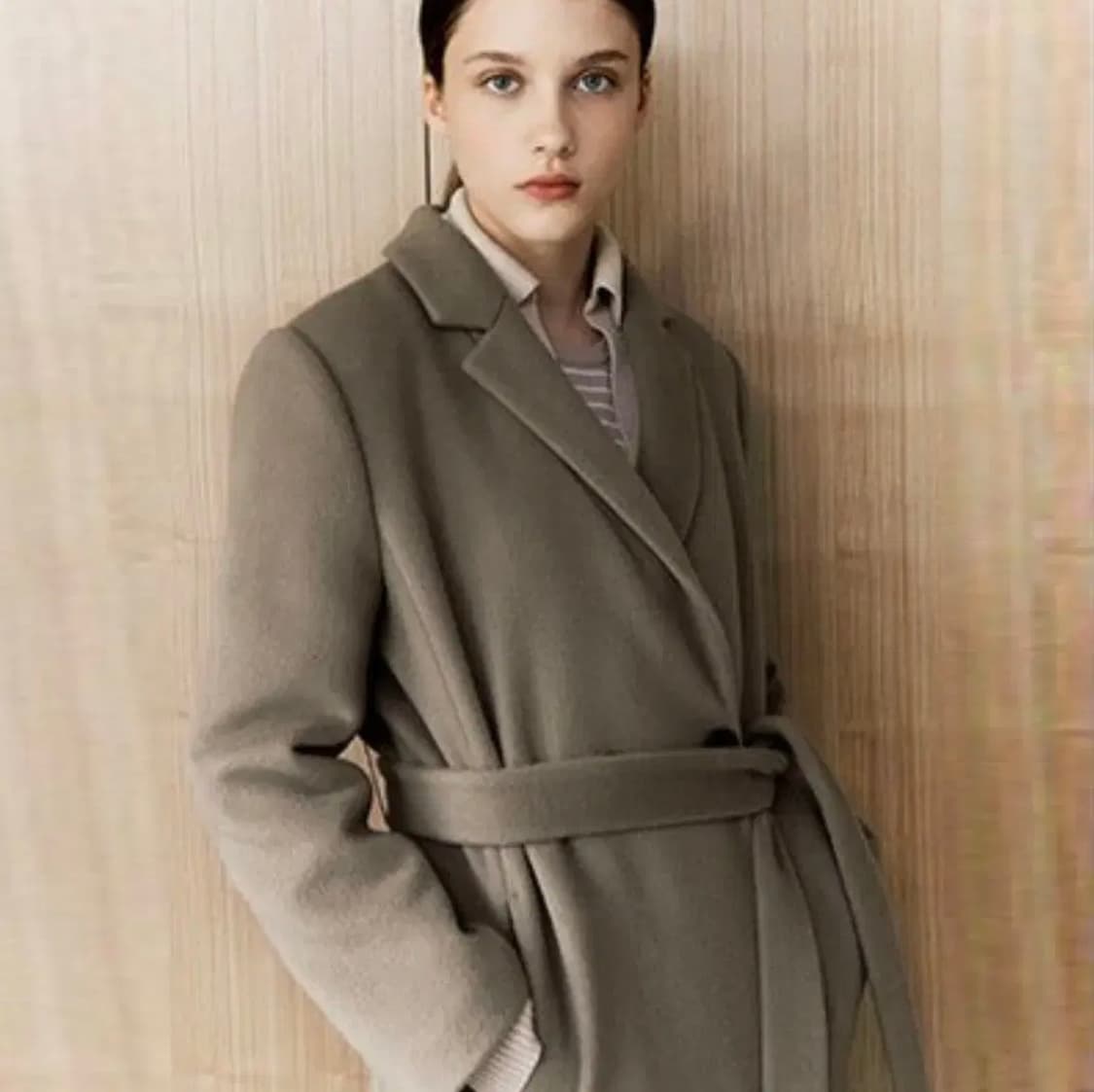 (m) 프론트로우 캐시울 벨티드 코트 상품이미지4