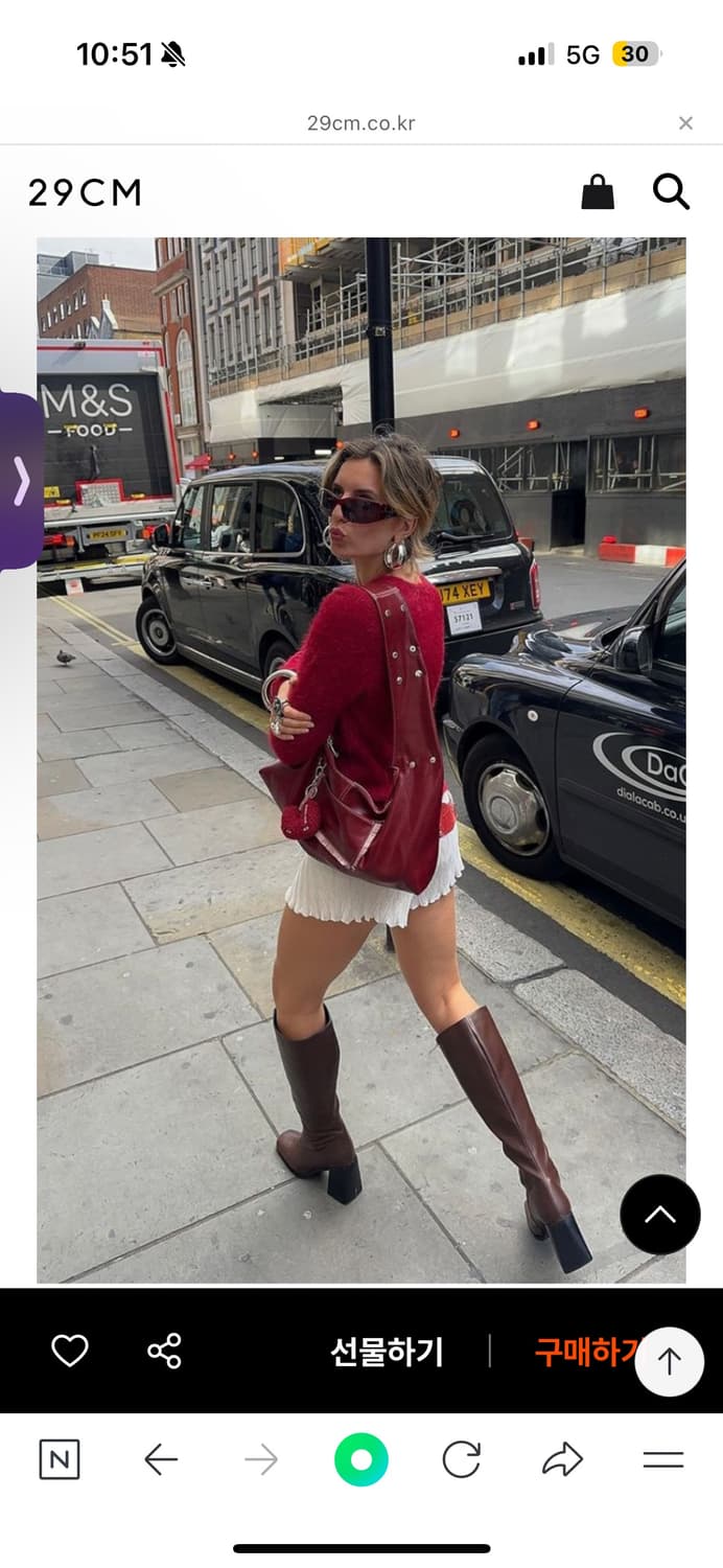 히에타 티나백 레드 상품이미지3