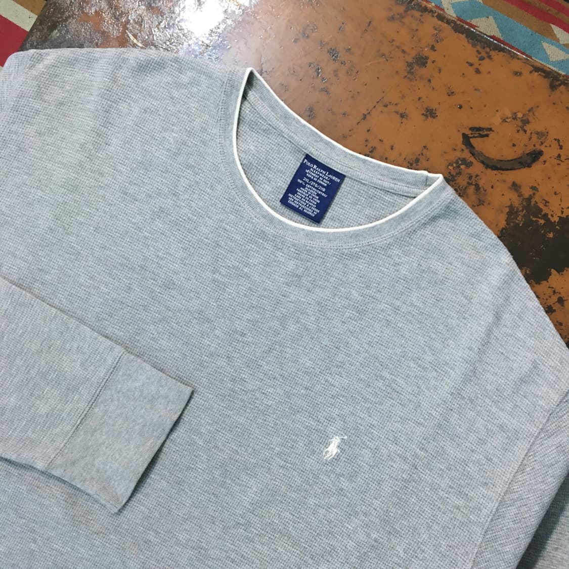 폴로랄프로렌 그레이 와플 롱 슬리브 남성 115 빅사이즈 상품이미지3