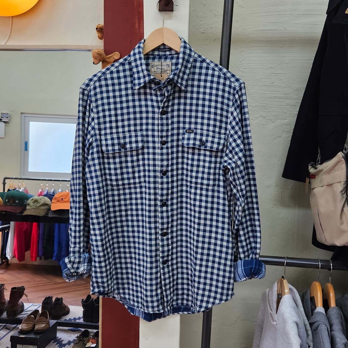 폴로 깅엄체크 워크셔츠 상품이미지1