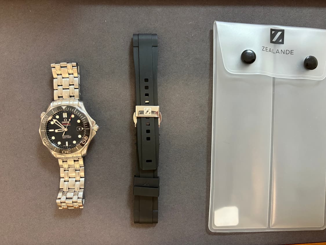 풀박스) 오메가 씨마스터300 (구씨마) + 질랜드 러버스트랩 상품이미지8