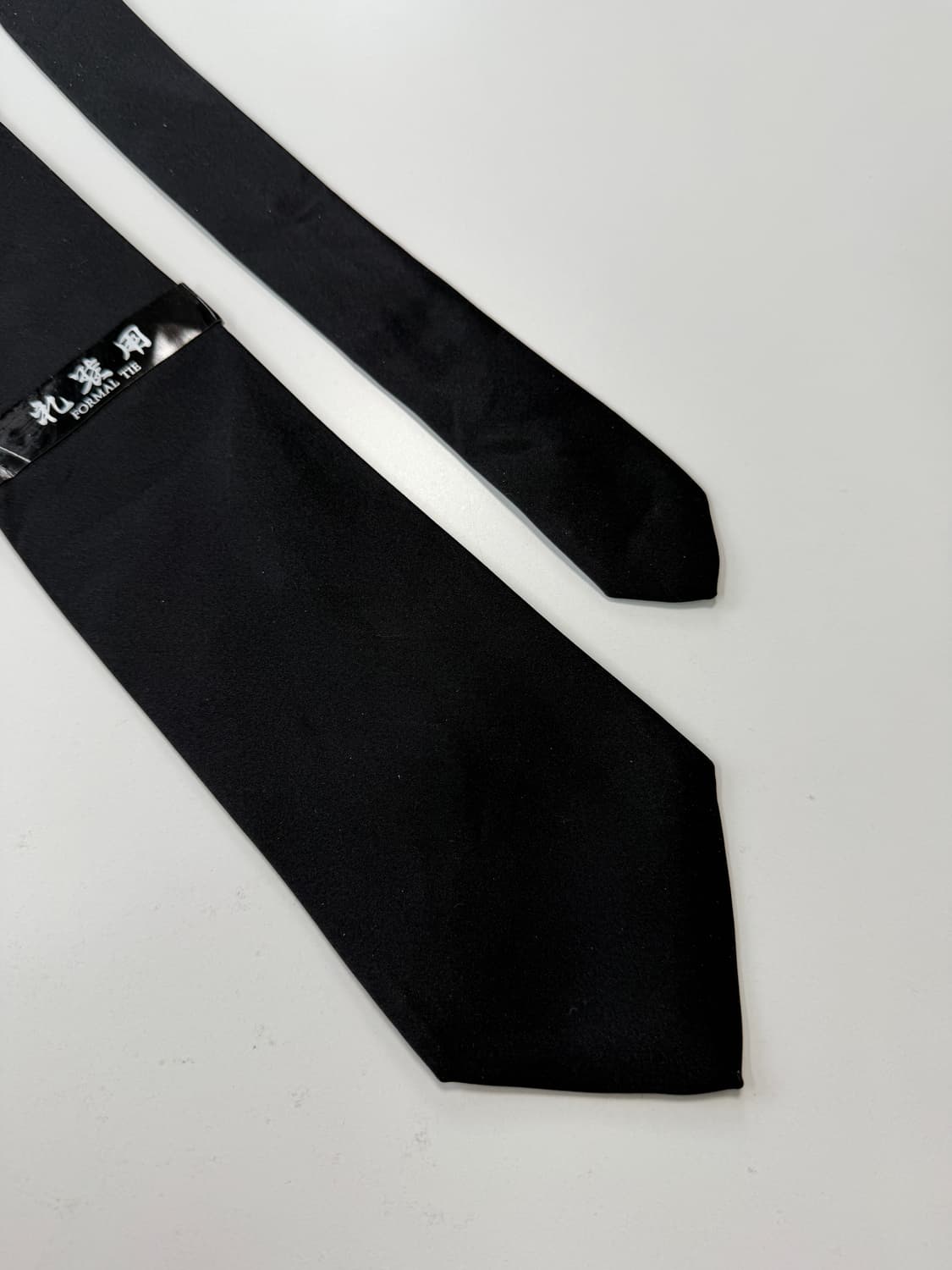 빈티지 블랙 실크 넥타이 8.5cm 상품이미지4