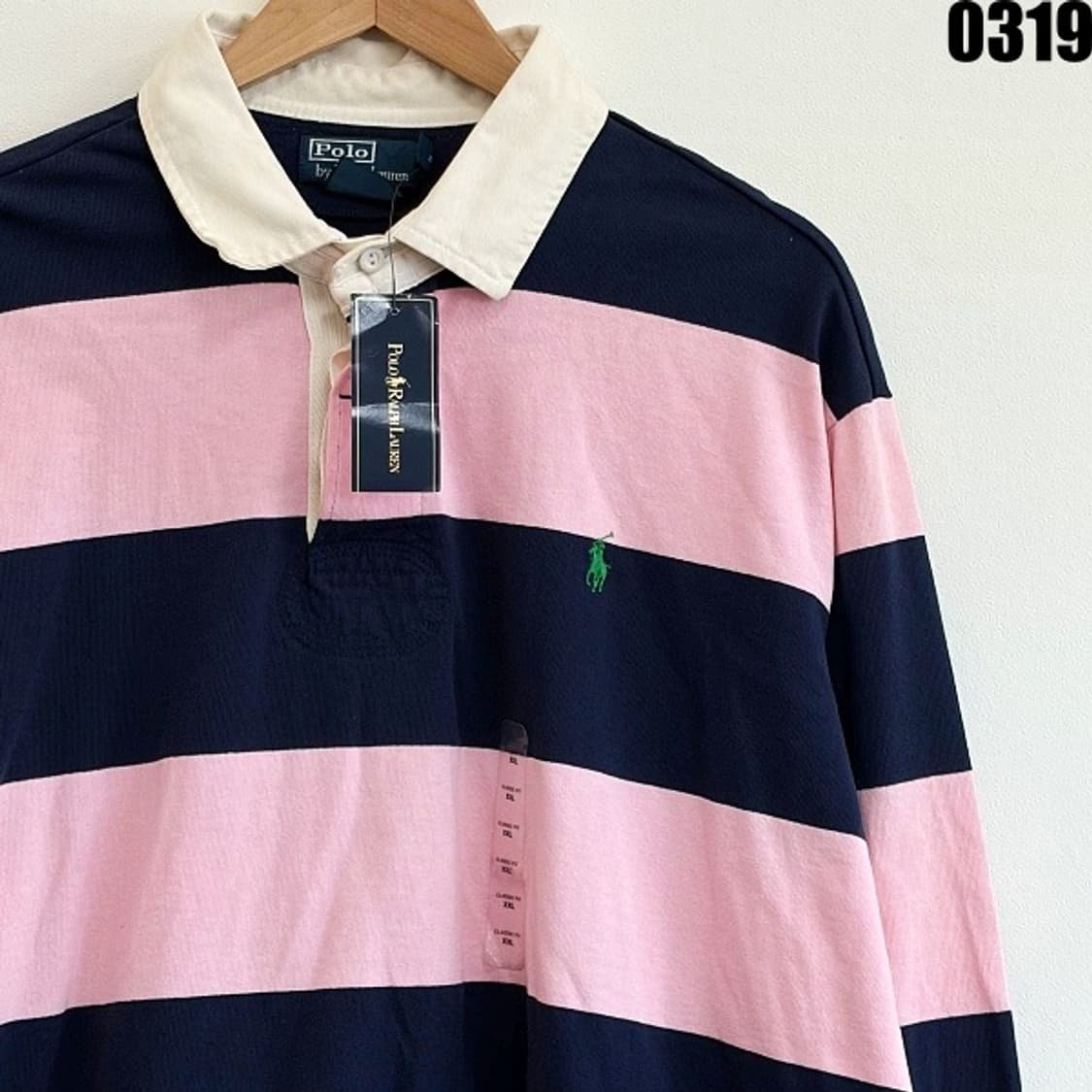 폴로 랄프로렌 스트라이프 럭비 긴팔 XXL 0319  상품이미지2
