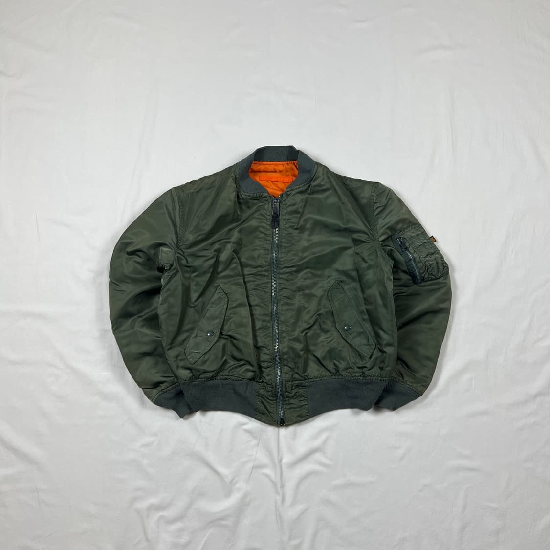 90‘s 알파인더스트리 alpha ma-1 마원 항공자켓 상품이미지1