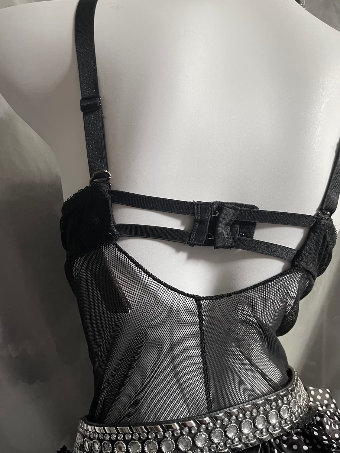 도트 시스루 코르셋 상품이미지5