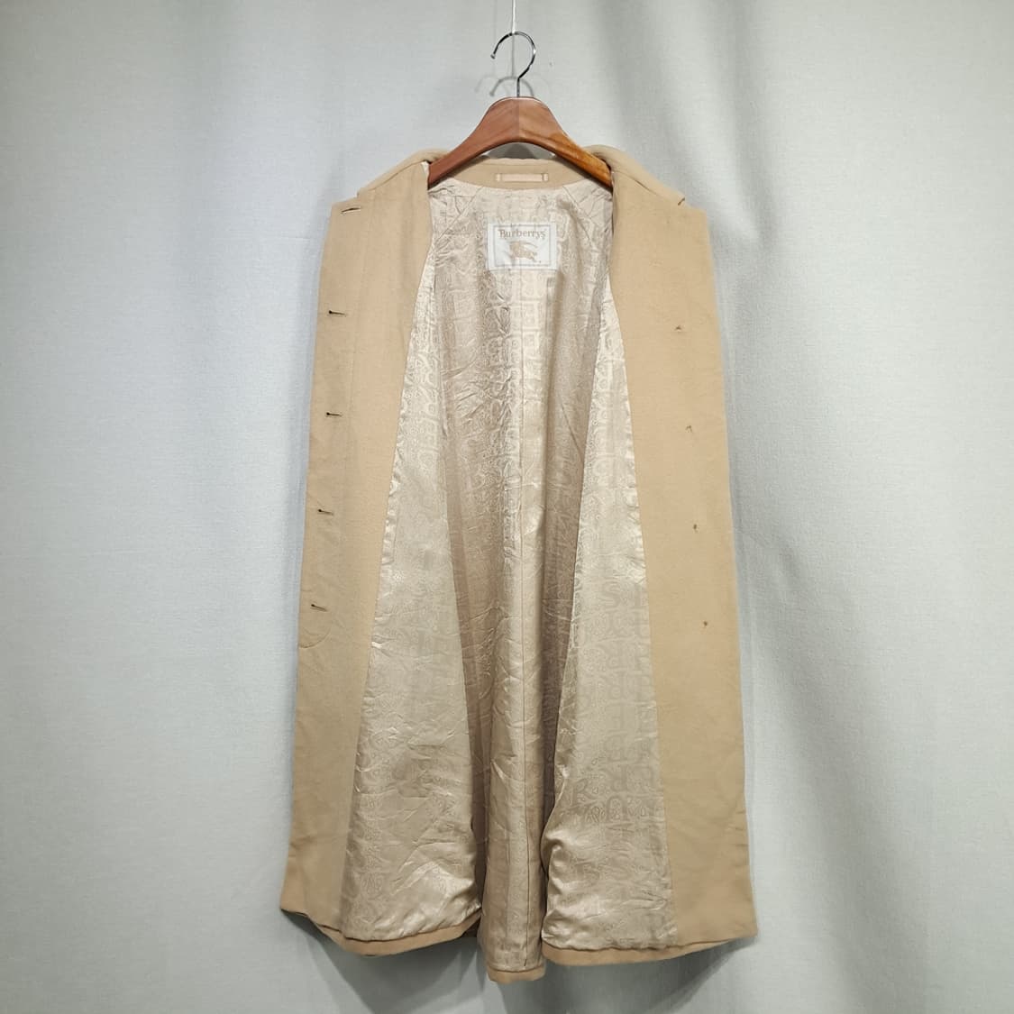 CN984W L 버버리 일본판 베이지 앙고라 블렌드 롱코트 상품이미지5