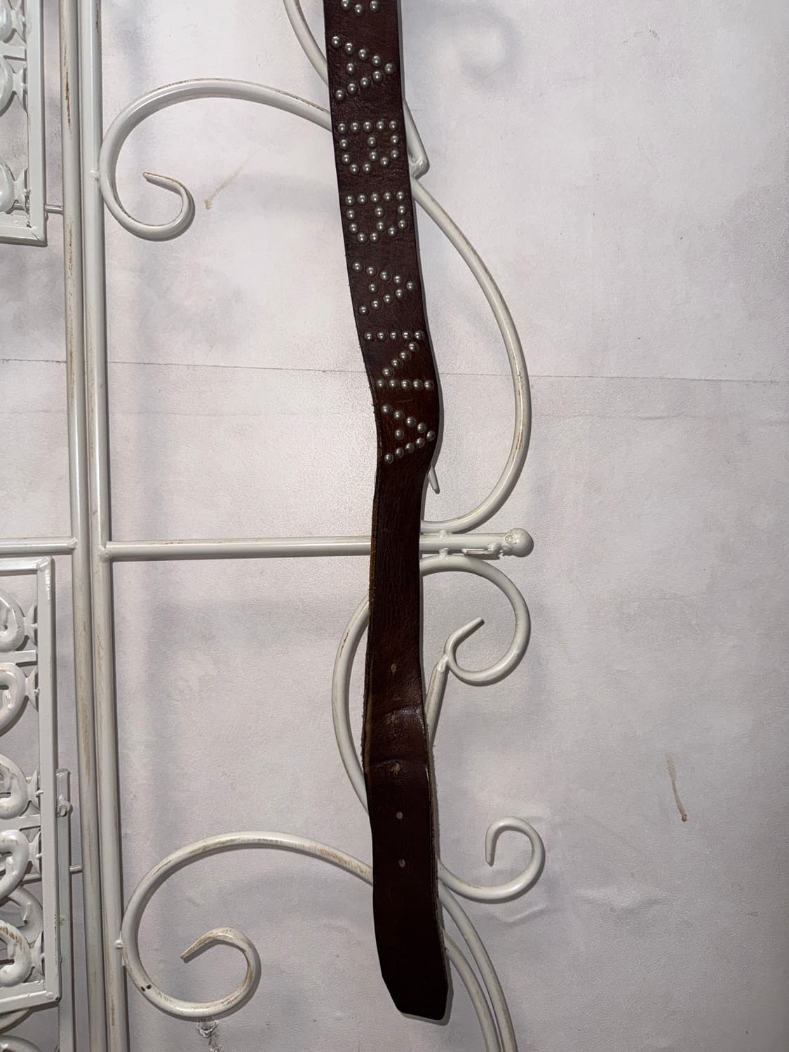 Dolce & Gabbana brown stud logo belt 상품이미지7
