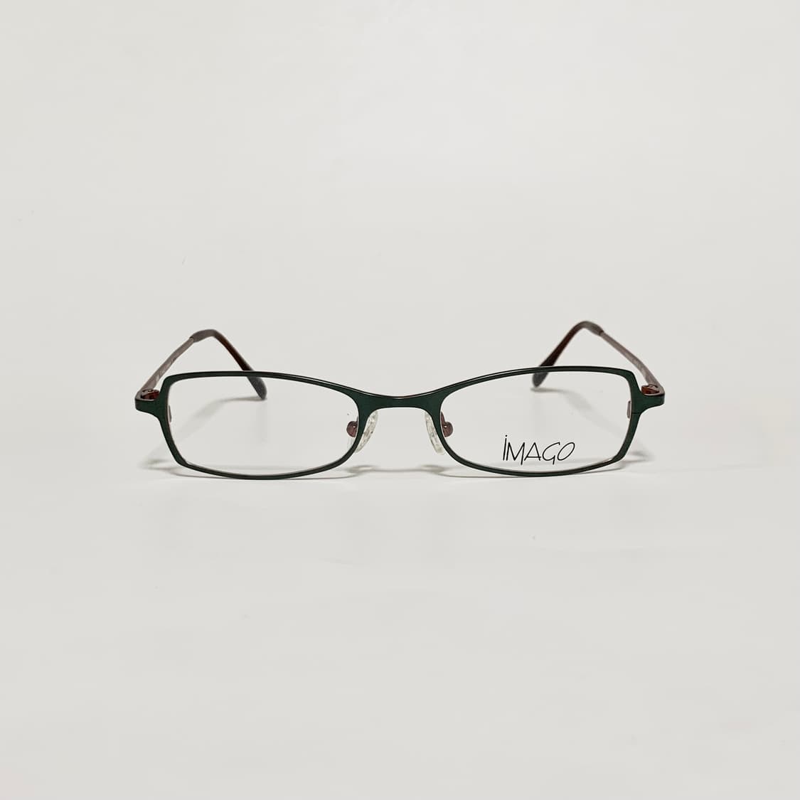 943 빈티지안경 그린 데드스탁  슬림 사각 메탈 안경테 상품이미지1