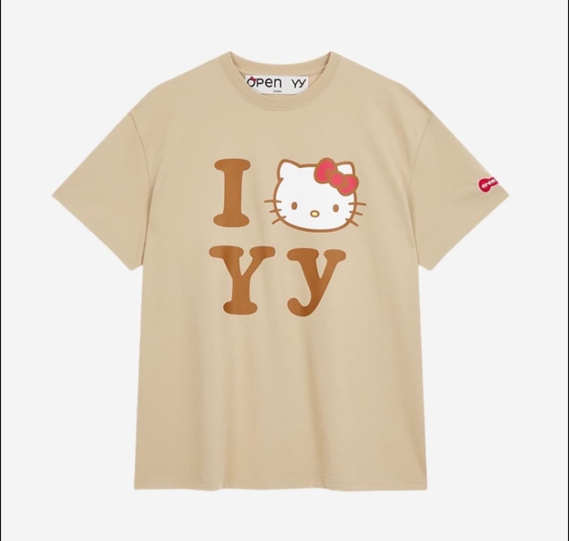 open yy 헬로키티 반팔 베이지 상품이미지1