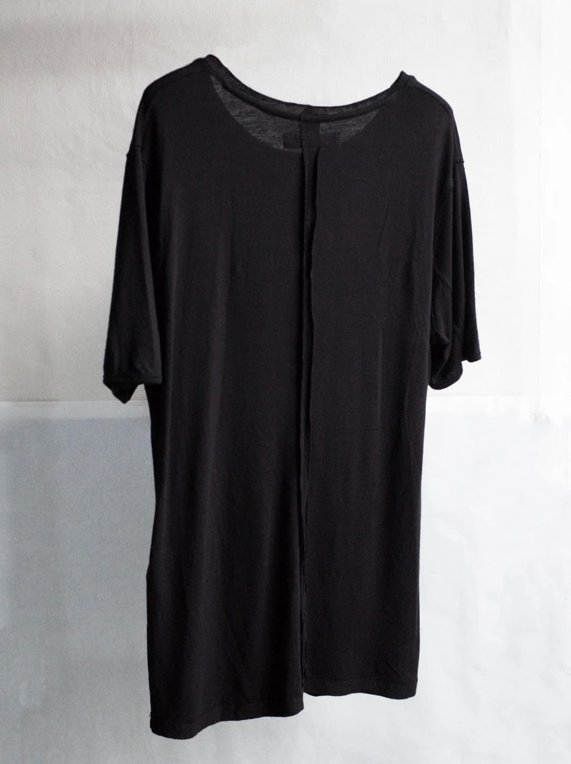 블랙멀 더블넥 티셔츠 블랙 L 상품이미지2