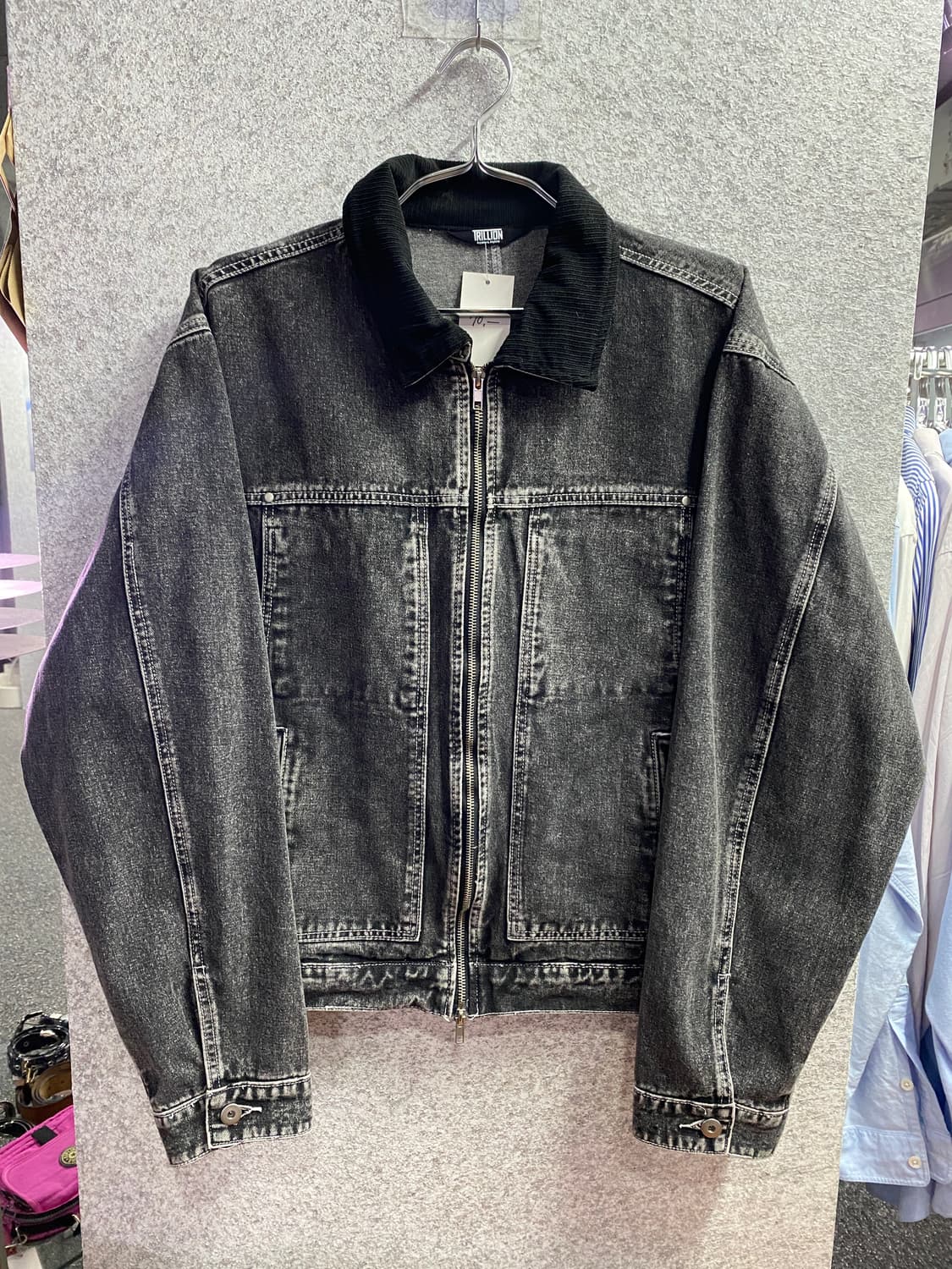 트릴리온 흑청 데님 자켓 B3412 상품이미지2