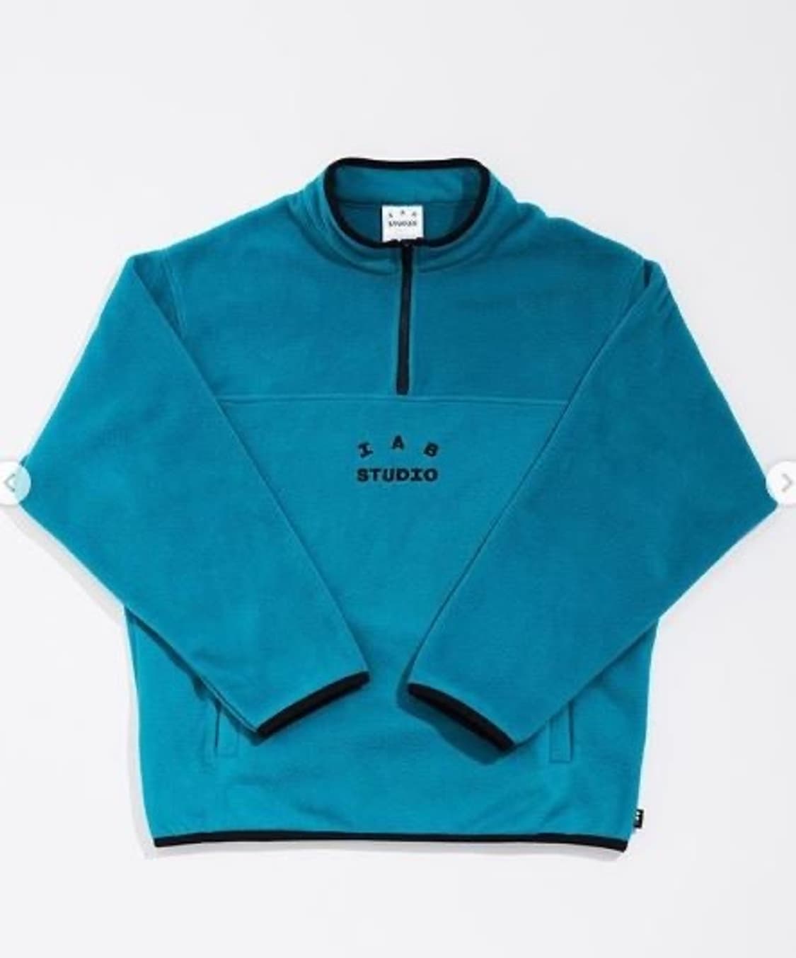 아이앱스튜디오 플리스하프집업 블루 상품이미지2