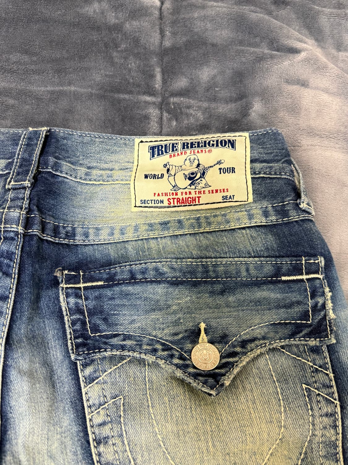 트루릴리젼 워싱 데님 청바지 32(새상품) 상품이미지3