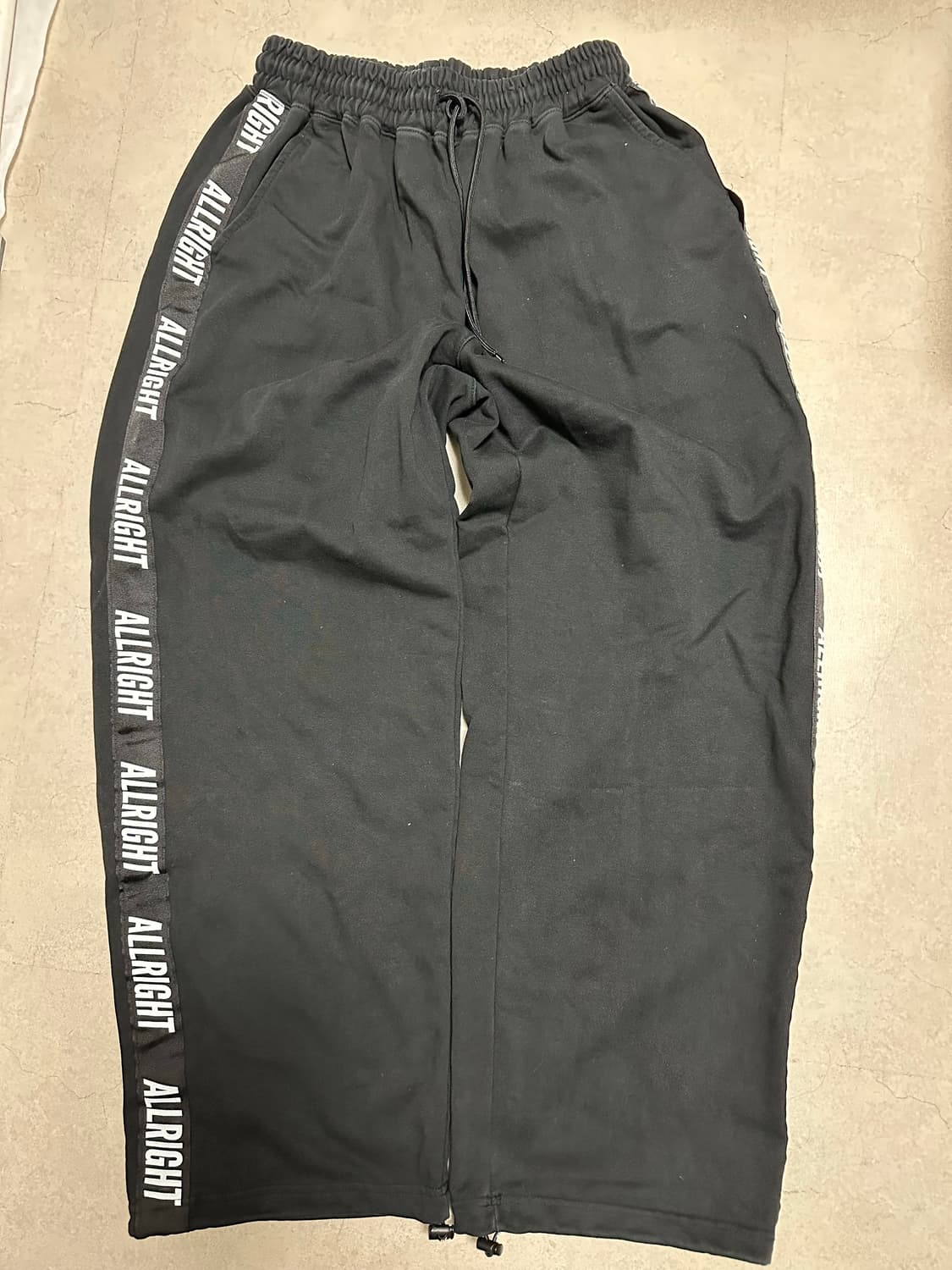 올라잇 레터링 스웨트 팬츠 3xl 상품이미지1