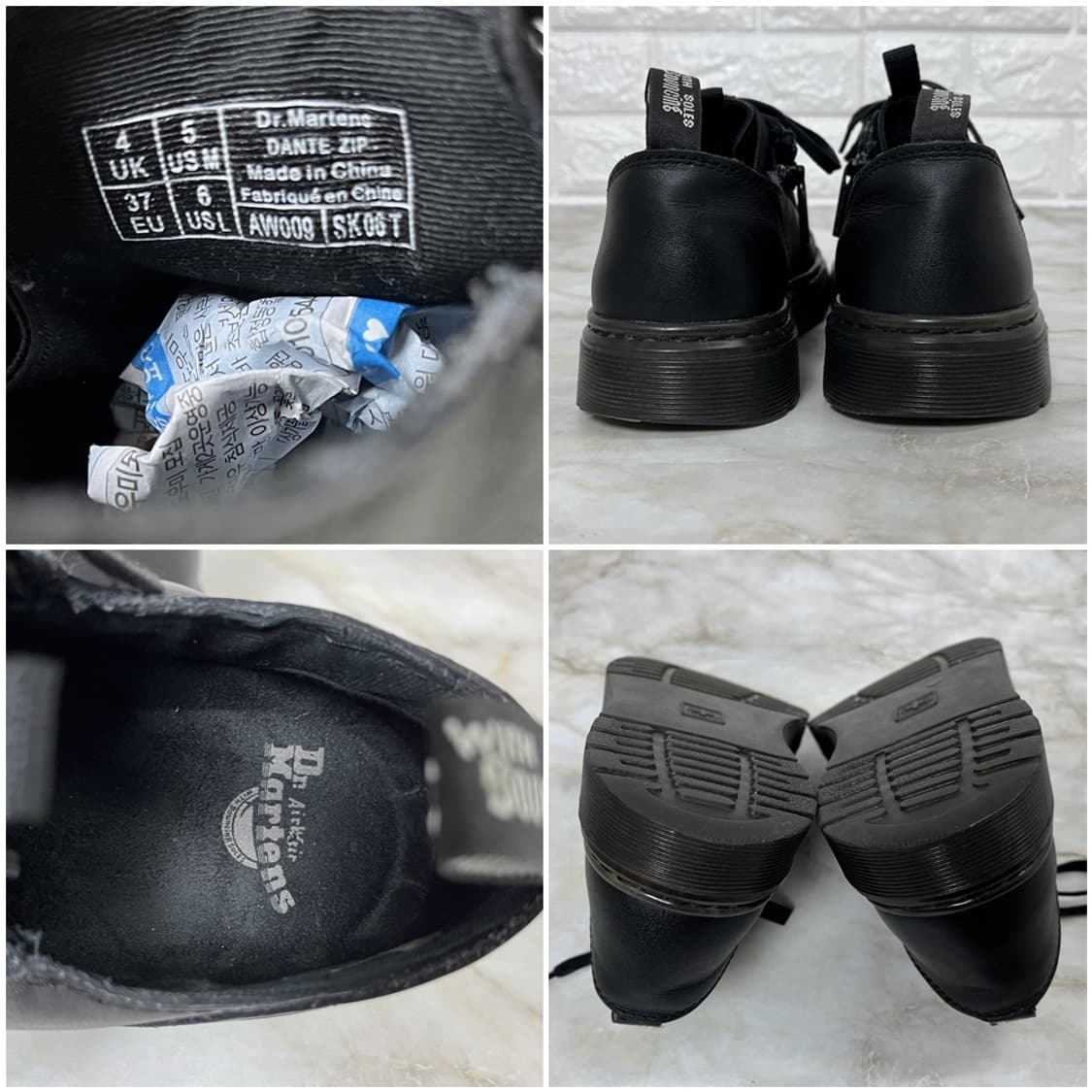 닥터마틴 DANTE ZIP 여성 가죽 스니커즈 230 UK4 상품이미지6
