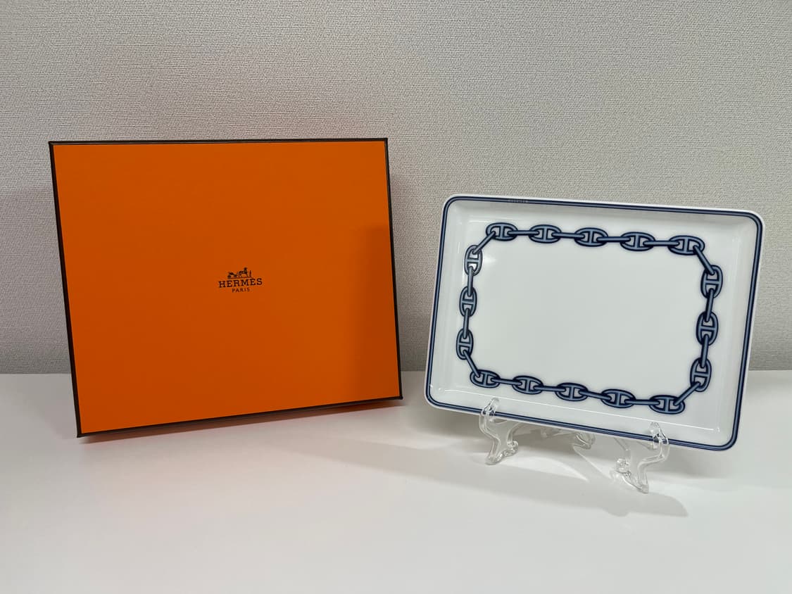 에르메스 샹달 블루 스퀘어 플레이트 1P 상품이미지1