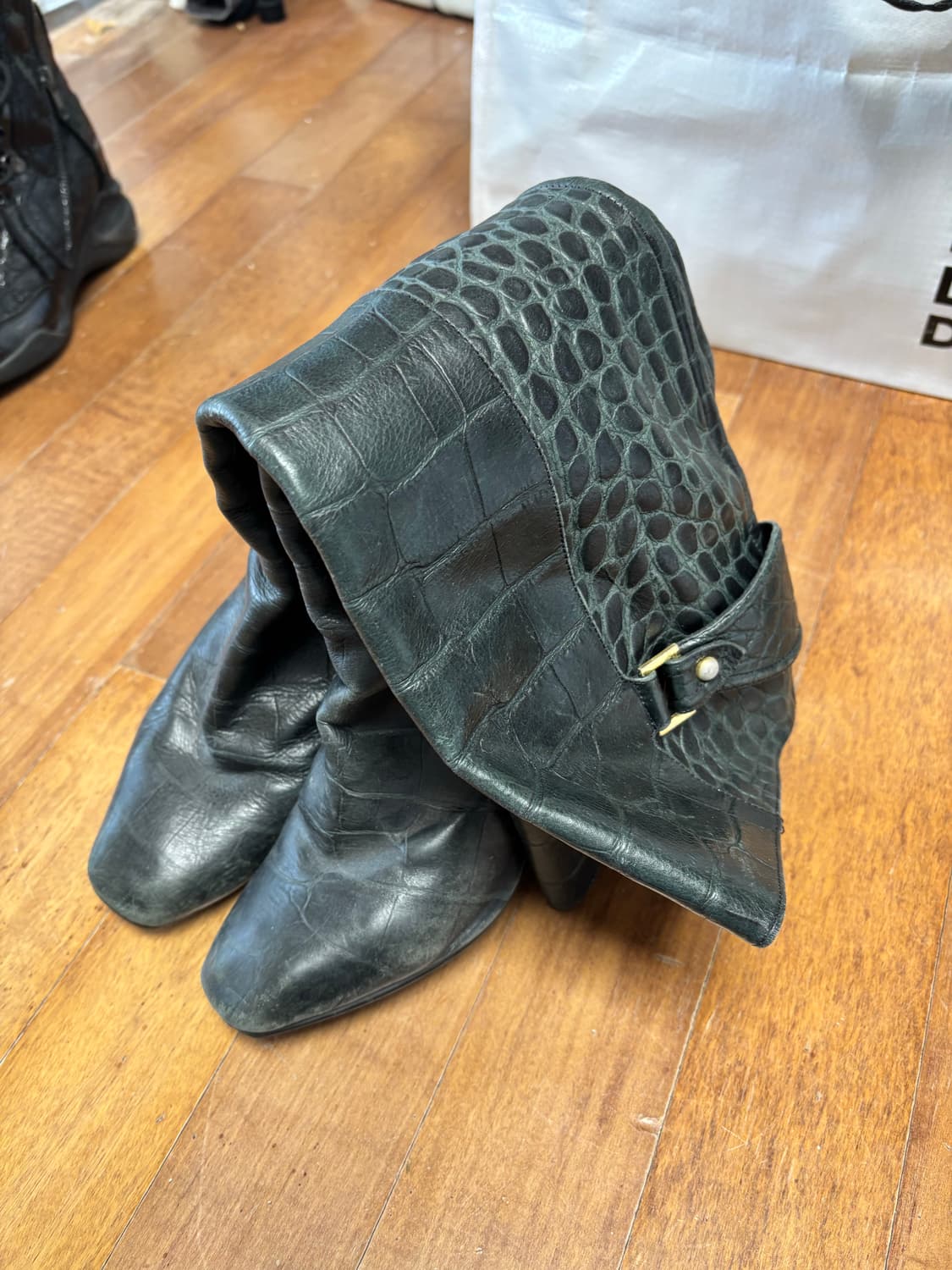 타임 뱀가죽 부츠 상품이미지1