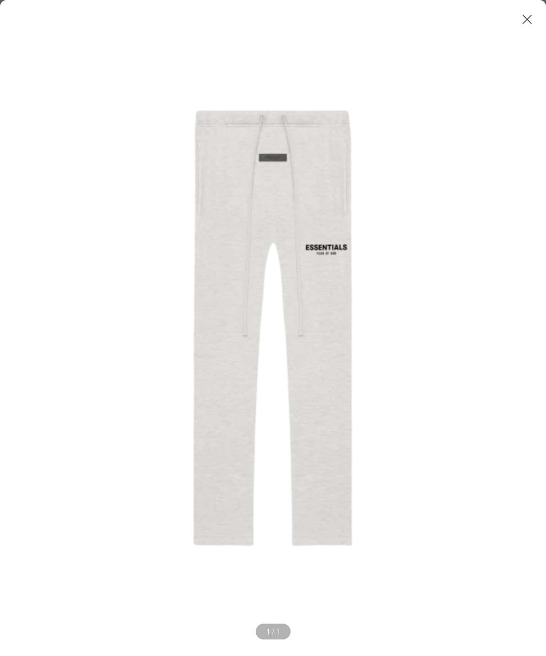 에센셜 더 코어 컬렉션 릴렉스드 스웨트팬츠 라이트 오트밀 상품이미지1
