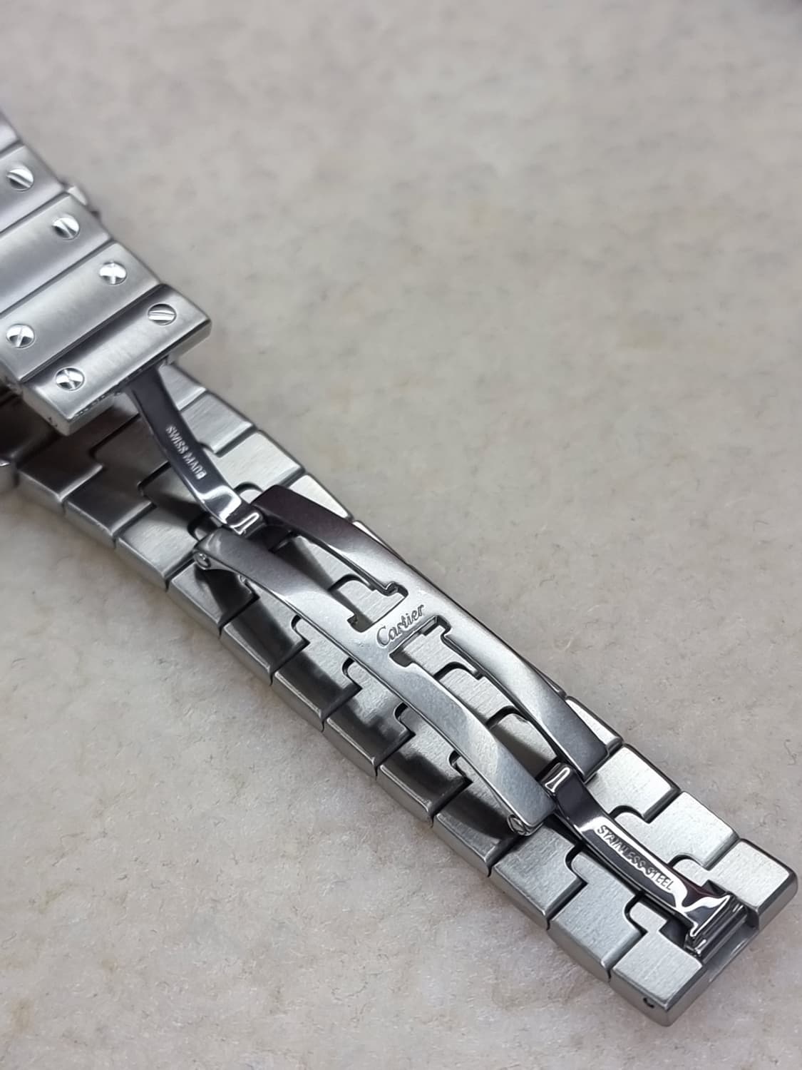 까르띠에 산토스 갈베 스틸 XL 블랙로만 오토매틱 남성시계 08년식 상품이미지5