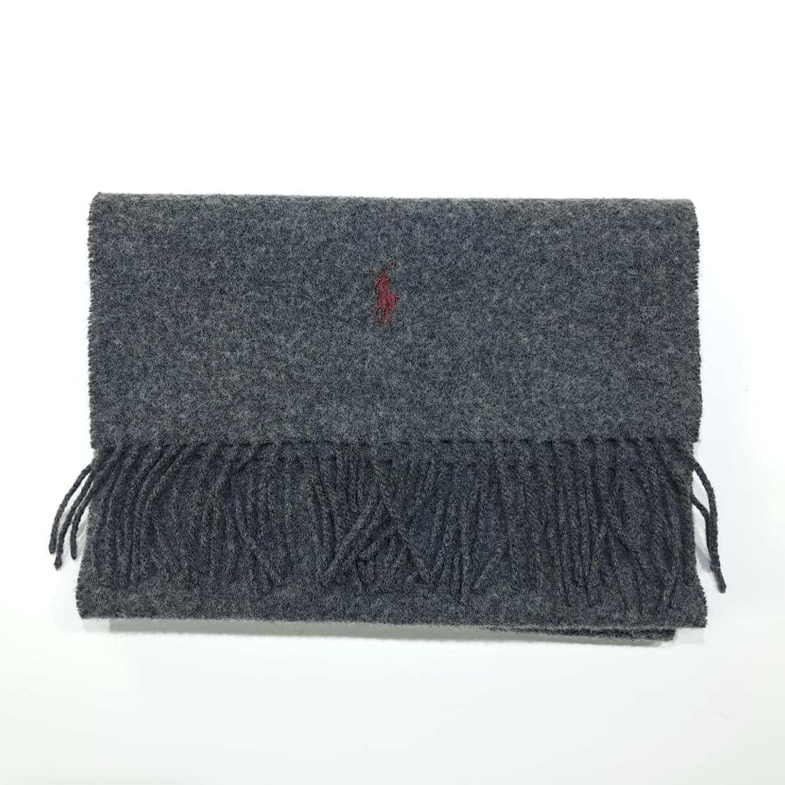MX390 폴로 스코틀랜드판 램스울 레드포니 그레이 머플러 목도리 상품이미지7