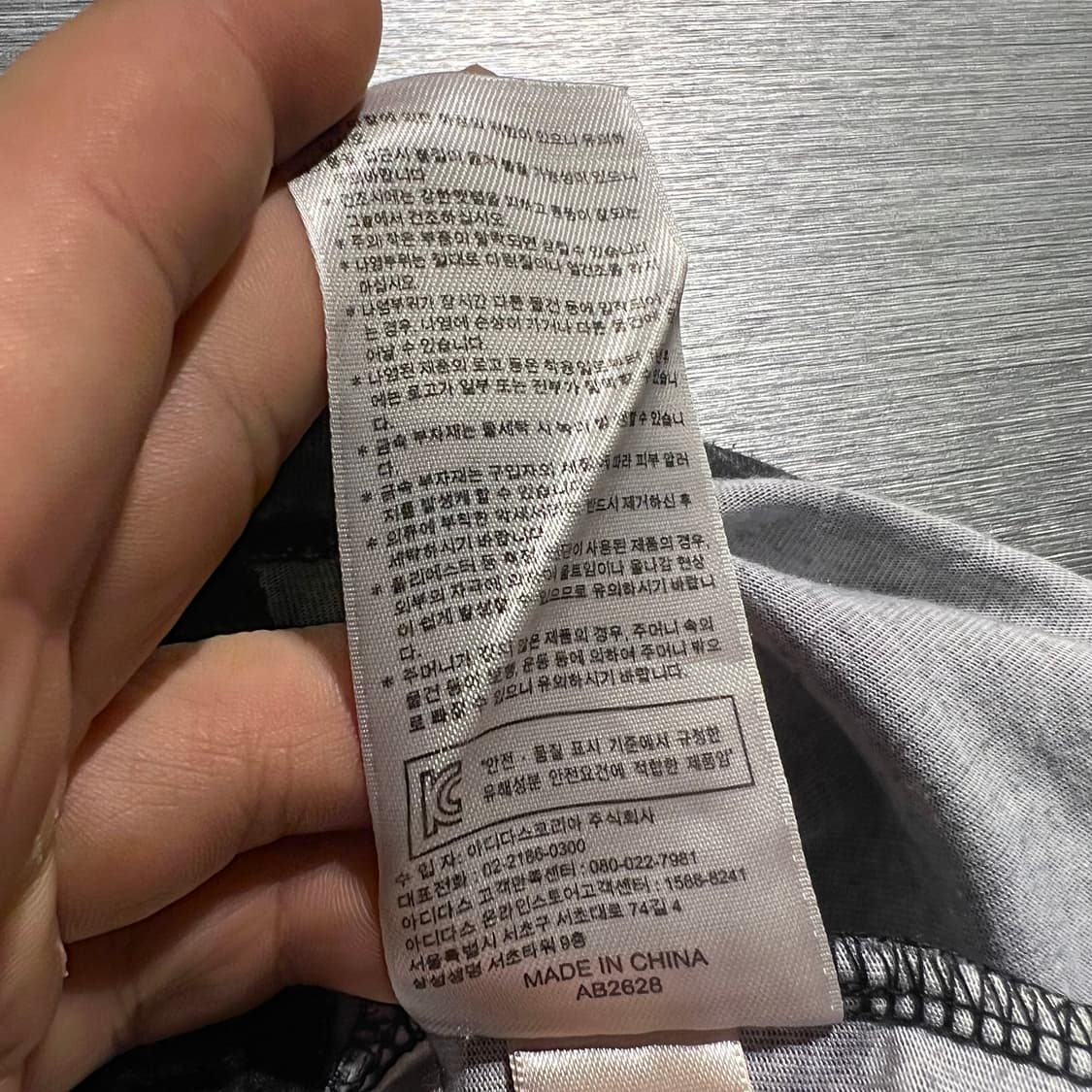 아디다스 블랙 트레포일 프린팅 패턴 레글런 미니 반팔 티셔츠 원피스 상품이미지7