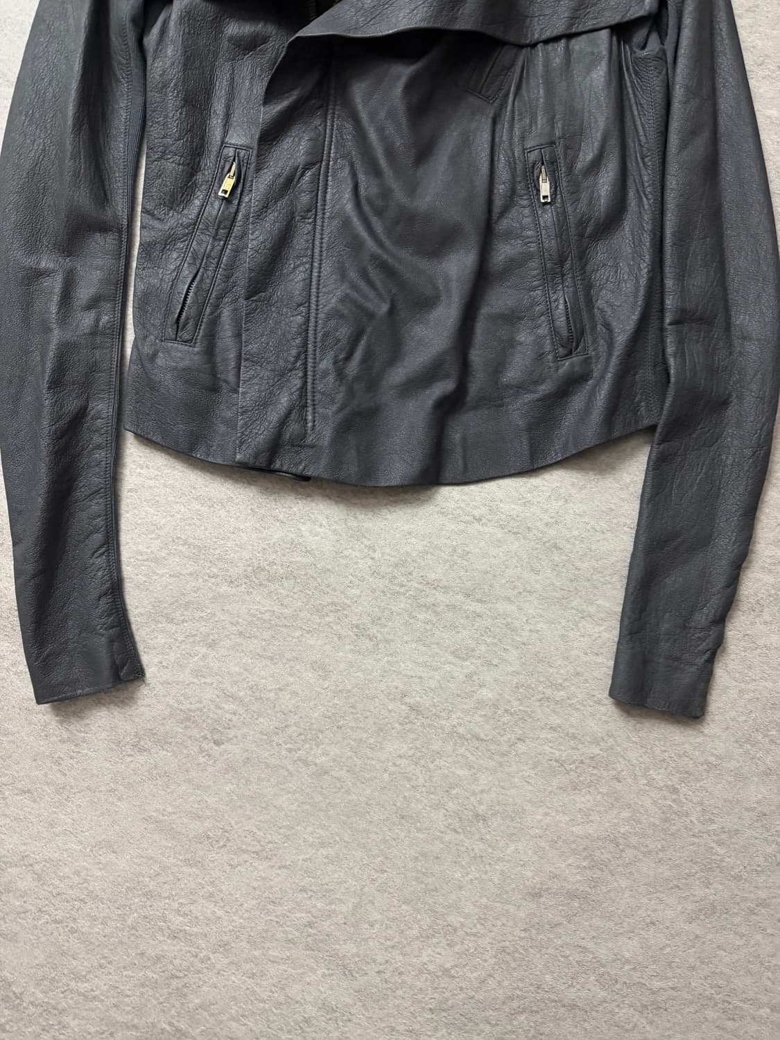 릭오웬스 하이넥 램스킨 자켓 상품이미지7