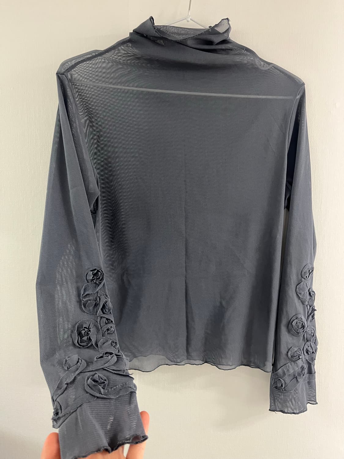 Dustyrose Mesh Highneck 상품이미지3
